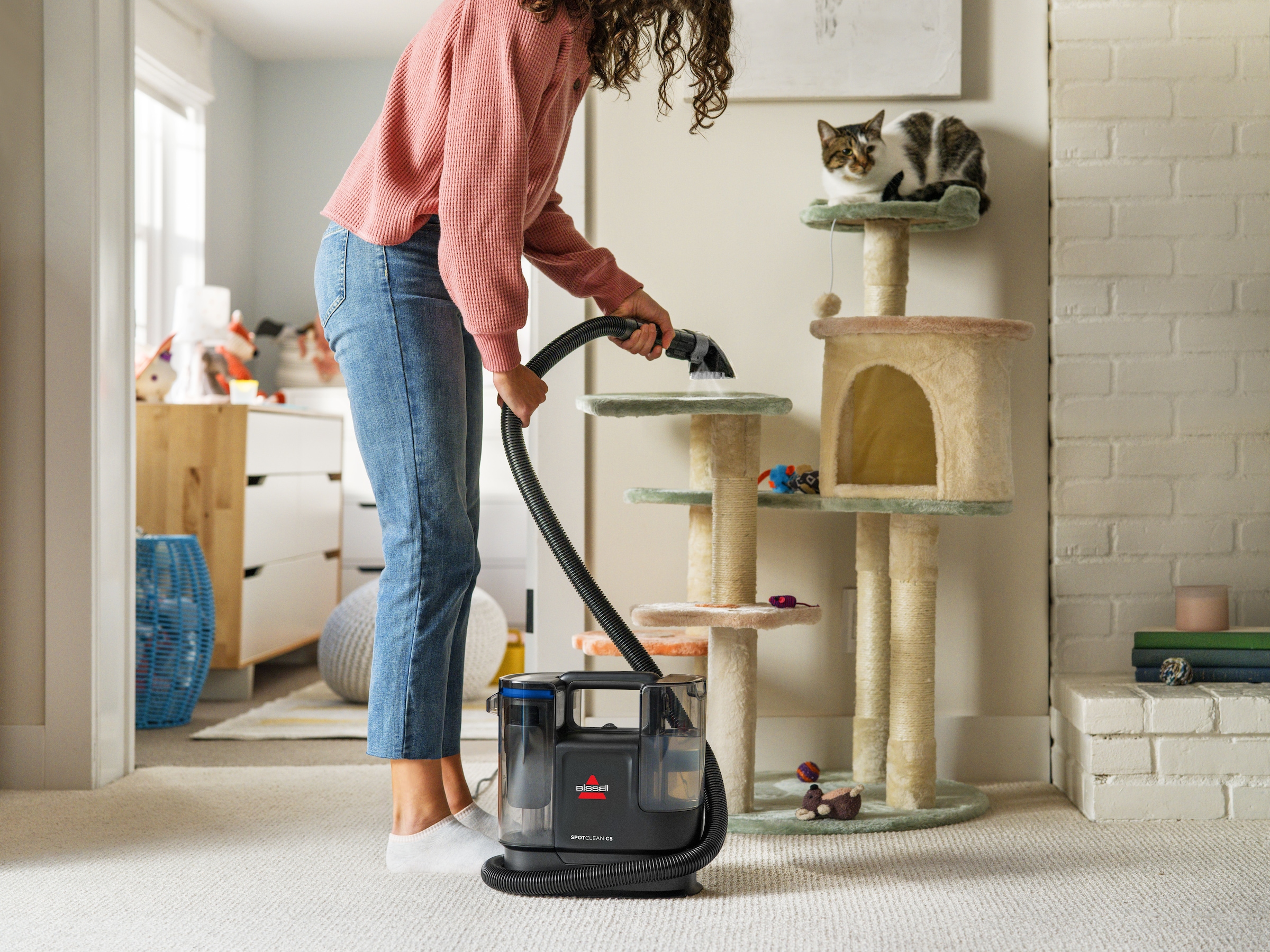 Bissell Wasch-Sauger »3928N, SpotClean C5 Select, leistungsstark, klein, Dual-Tank«, >15kPa, Selbstreingung, reinigt Flecken auf Teppich, Polster, Autositz