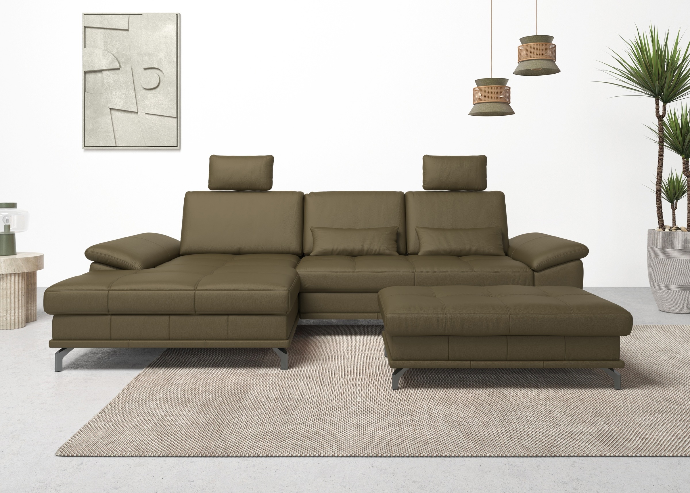 OTTO home Ecksofa "Costello L-Form, B: 301 cm mit Sitztiefen-, Armteilverst günstig online kaufen