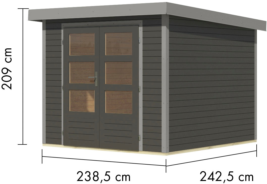 Karibu Gartenhaus »Jupiter 3,5 B«, in verschiedenen Farben