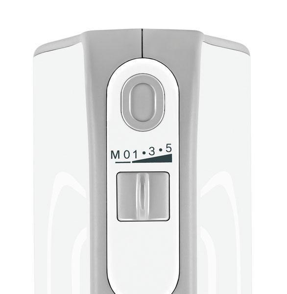 BOSCH Handmixer »Styline MFQ4030, Edelstahl Rührbesen/Knethaken, 5 Stufen, weiß«, 500 W, Turbotaste, leichtes Gehäuse, Made in Europe