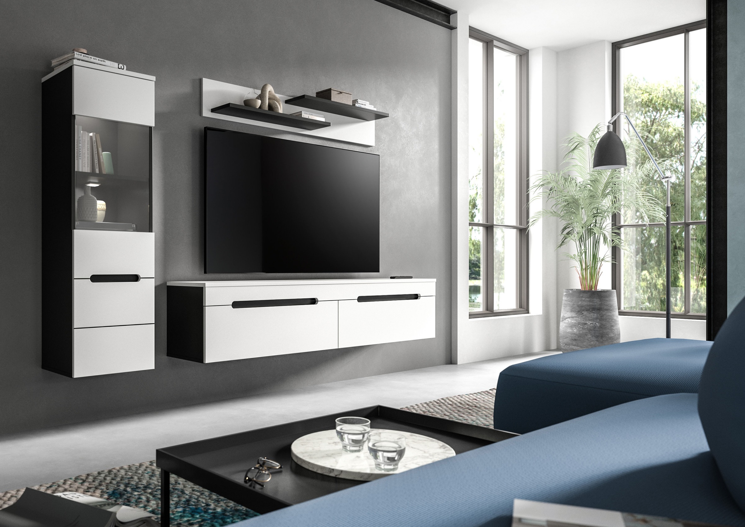 INOSIGN Wohnwand »REHAT, TOPSELLER!, 3-teilig, inkl. Beleuchtung, stehend o günstig online kaufen