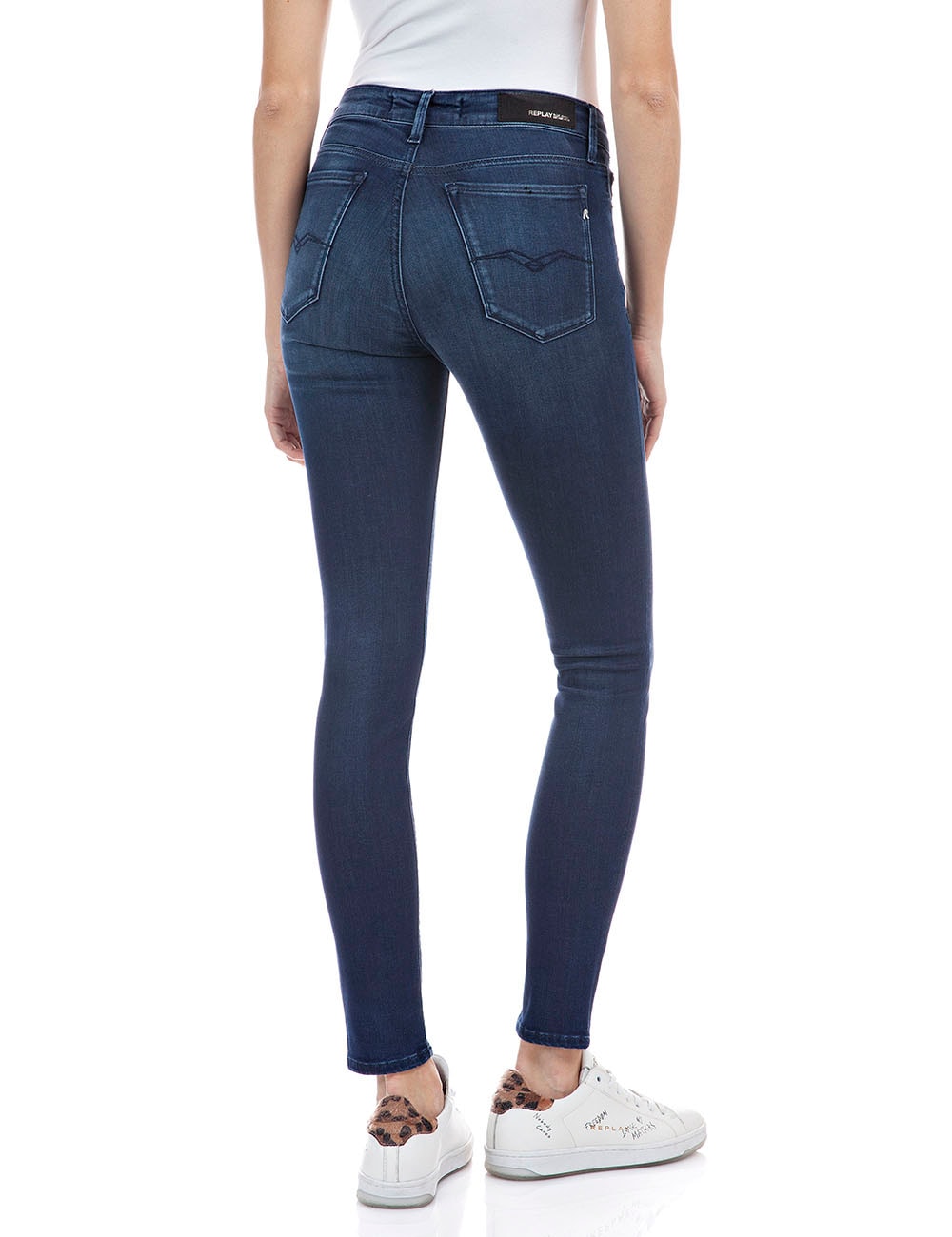 Replay Skinny-fit-Jeans »Luzien«, Powerstretch-Denim - Highwaist