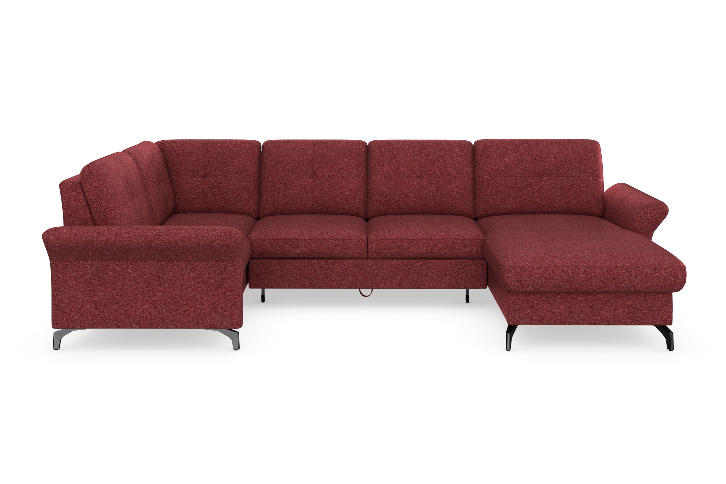 Home affaire Wohnlandschaft »Calando U-Form« wahlweise mit Bettfunktion, Be günstig online kaufen