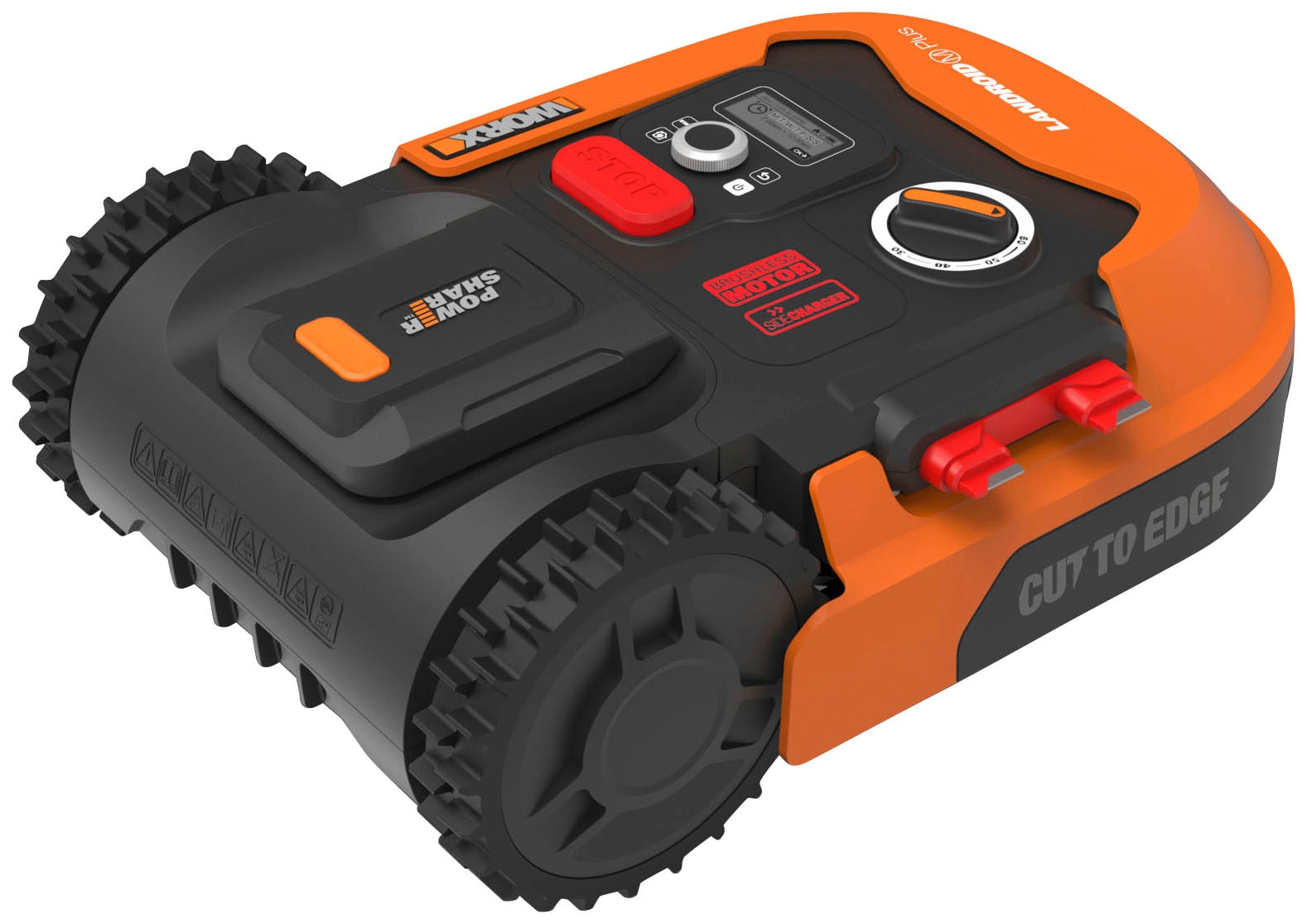 Worx Rasenmähroboter »Landroid M700 Plus«, (Set), 700m², 20V/4Ah, 18cm/30-60mm, WiFi/Bluetooth, Cut to edge, PowerShare