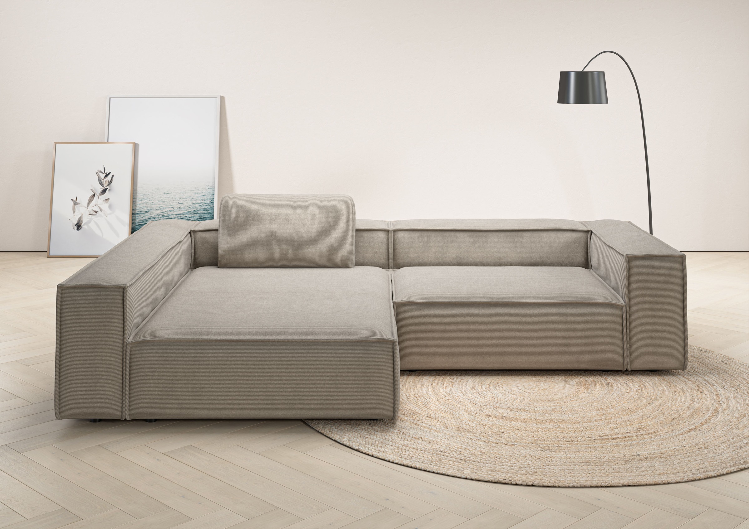 Home affaire Ecksofa »Watertown, moderne XXL L-Form, 306 cm breit« Komforta günstig online kaufen