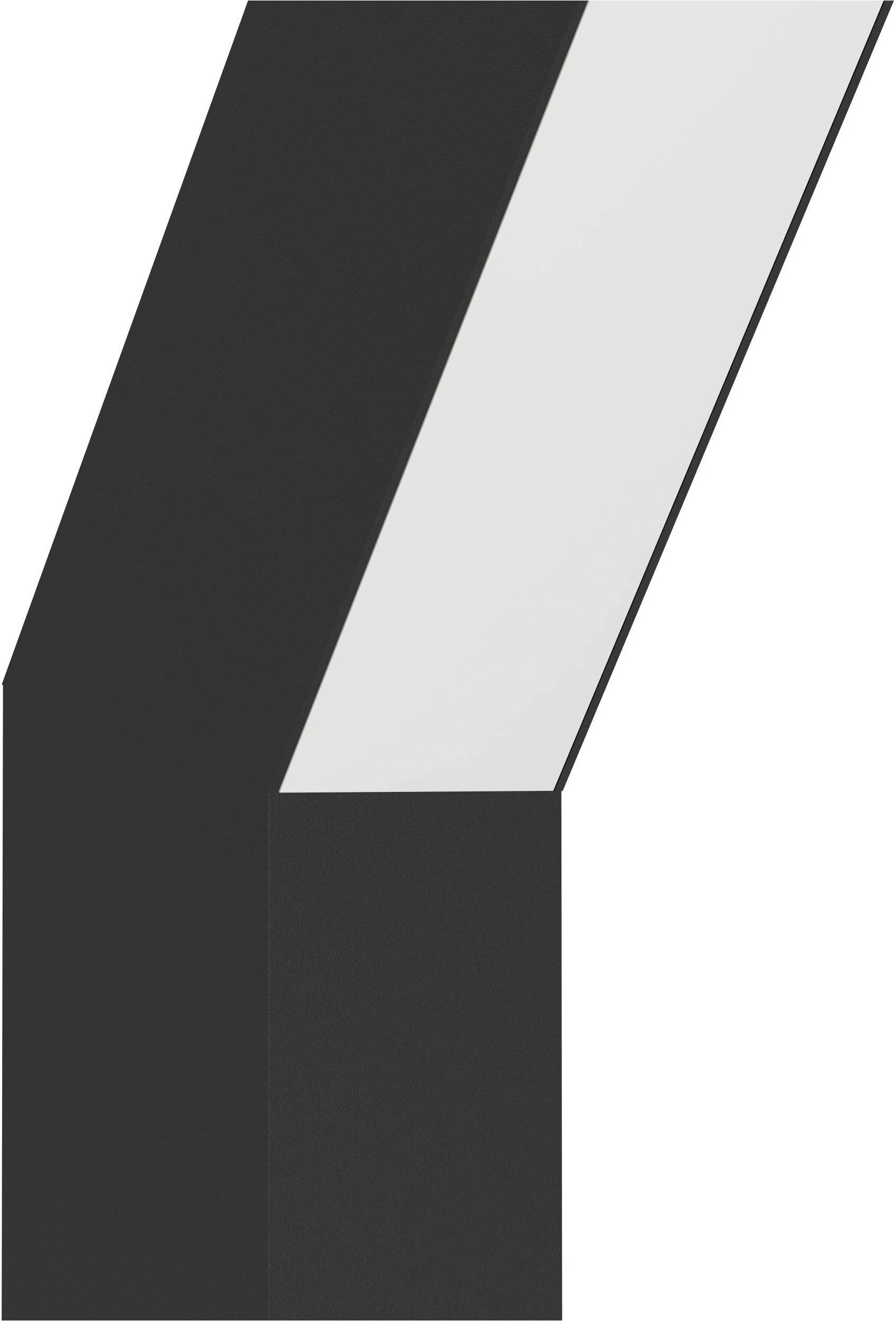 EGLO Sockelleuchte »Ugento Sockellampe, Außenbeleuchtung, Außenlampe, Metall, IP44, Lampe« LED-Modul 1 Stk. Warmweiß Stehleuchte - L14,5 x B4 x H36 cm - schwarz - 2X4,5W inkl.