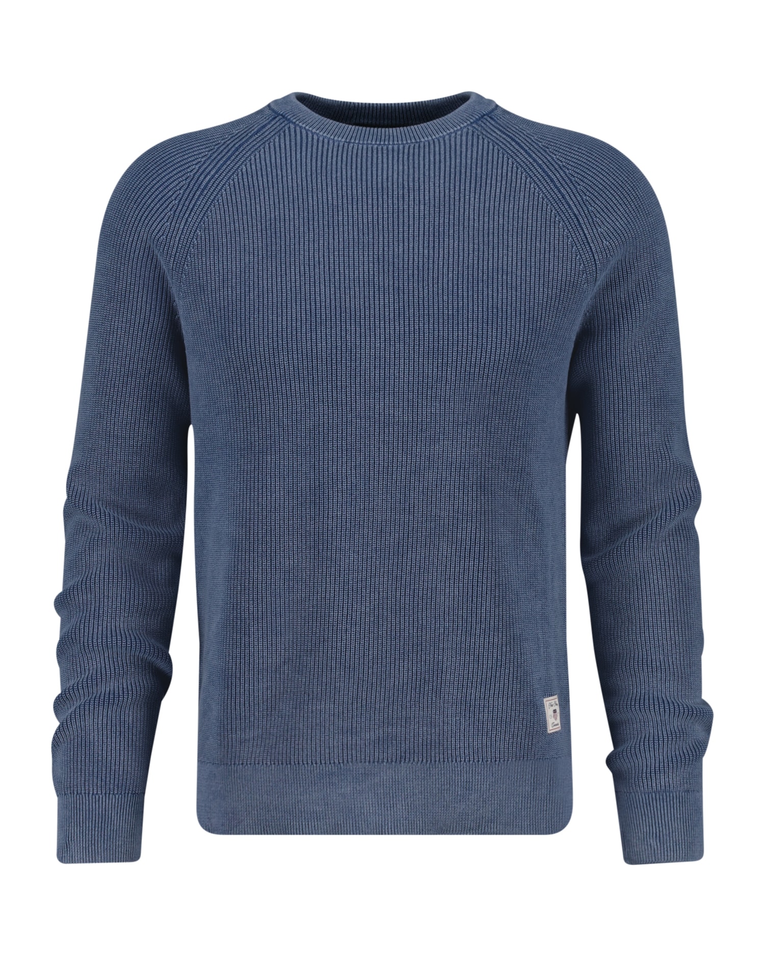 Gant Rundhalspullover »WASHED RIB C-NECK«, in verwaschener Optik