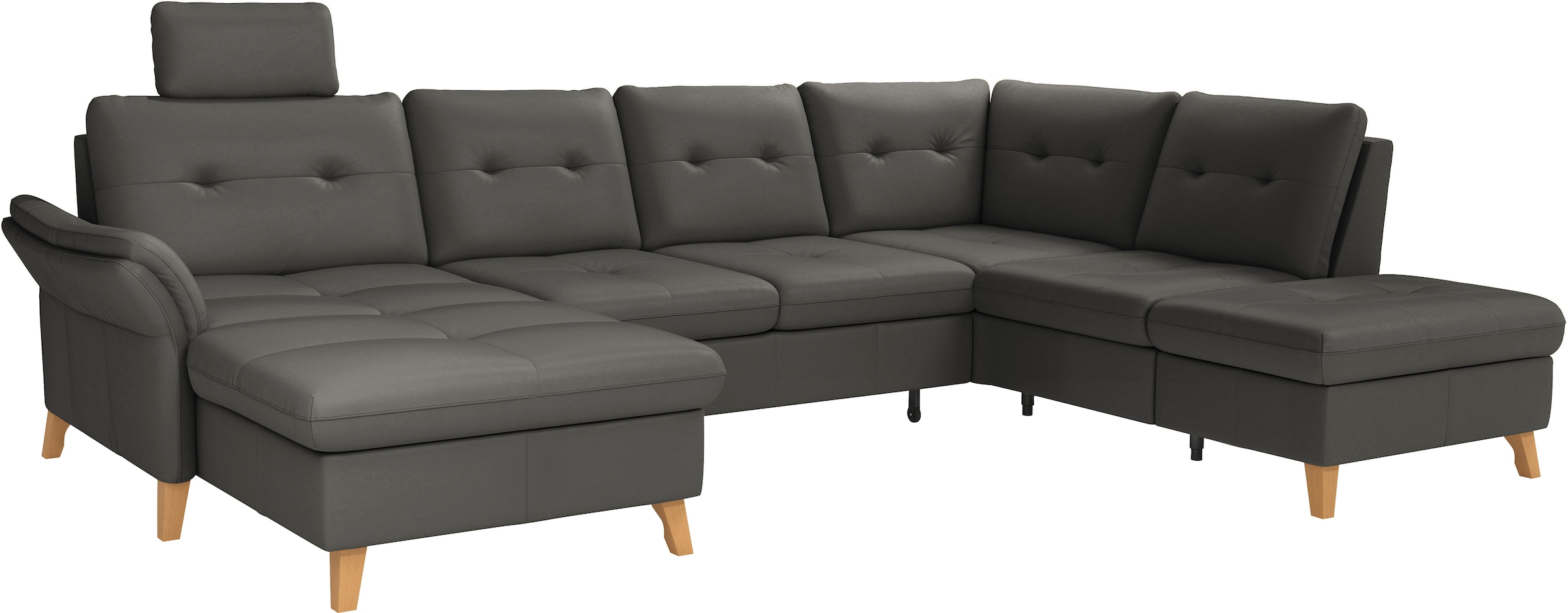 sit&more Wohnlandschaft »Göteborg«, inkl. Sitztiefenverstellung, wahlweise mit Bettfunktion & Bettkasten