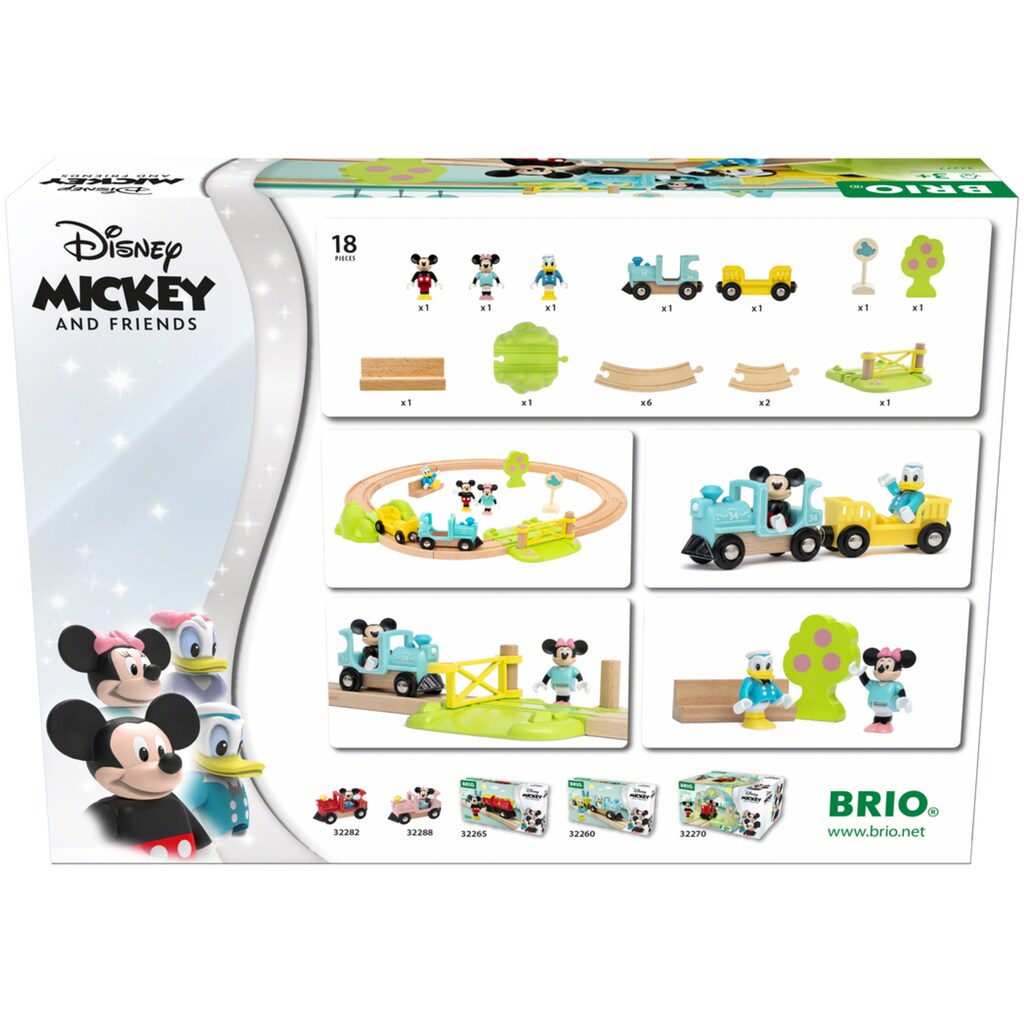 BRIO® Spielzeug-Eisenbahn »Micky Maus«, (Set, 18 tlg.)