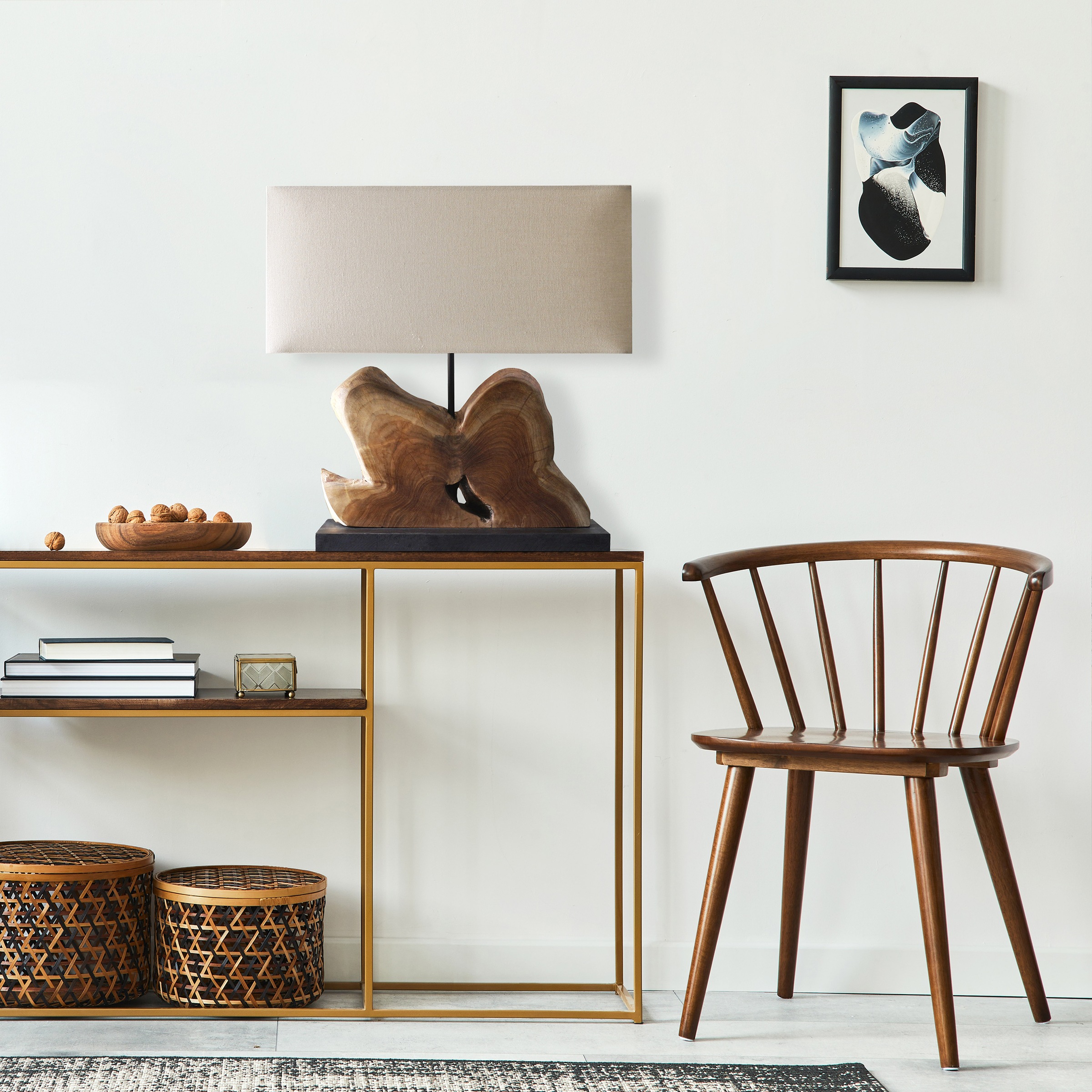 SalesFever Tischleuchte »Treibholz«, 1 flammig, Leuchtmittel E27   ohne Leu günstig online kaufen