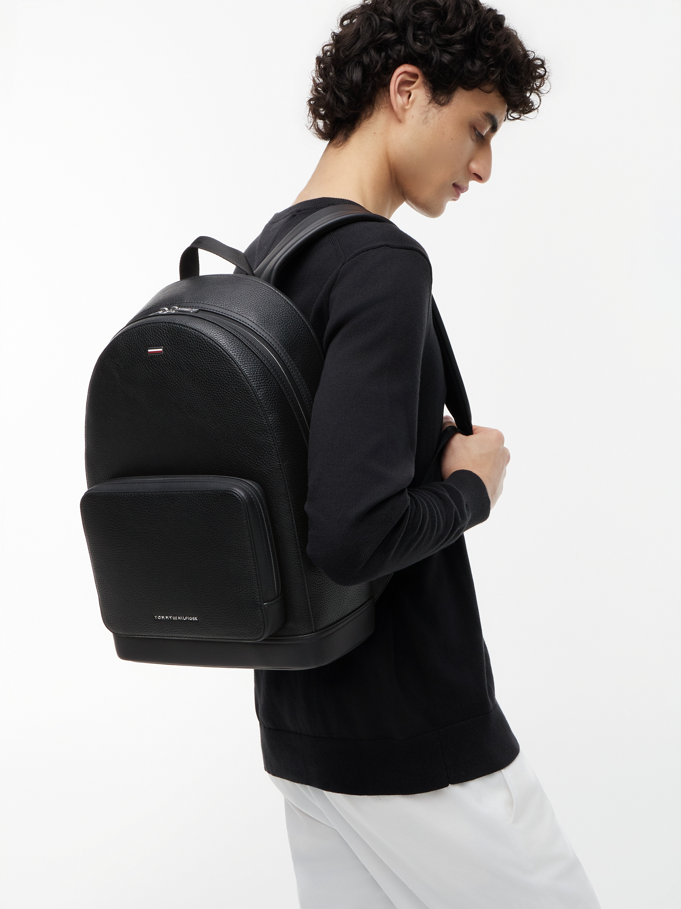 Tommy Hilfiger Rucksack »TH CENTRAL BACKPACK« Geschäftsrucksack, Laptop-Rucksack mit Logoschriftzug