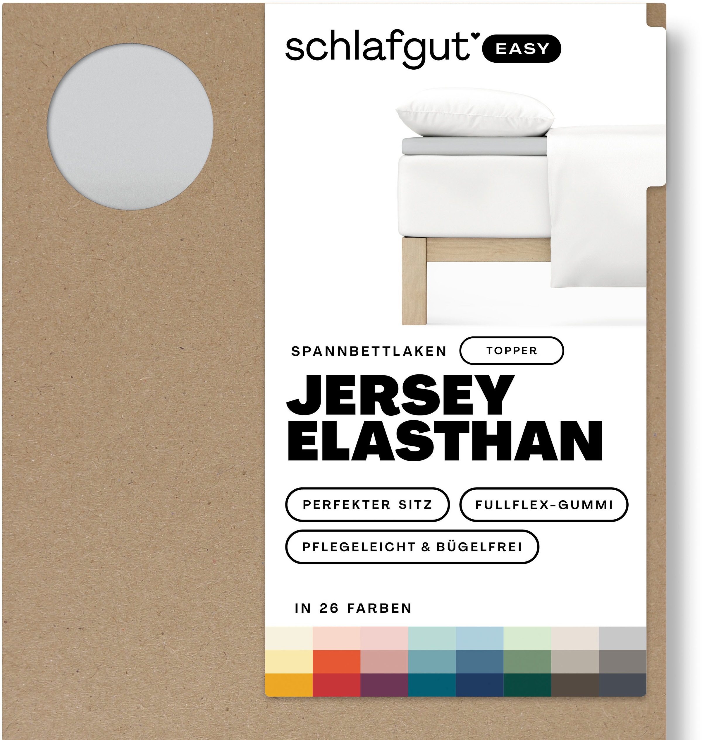 Schlafgut Spannbettlaken »EASY Jersey Elasthan Topper«, MADE IN GREEN by OEKO-TEX®