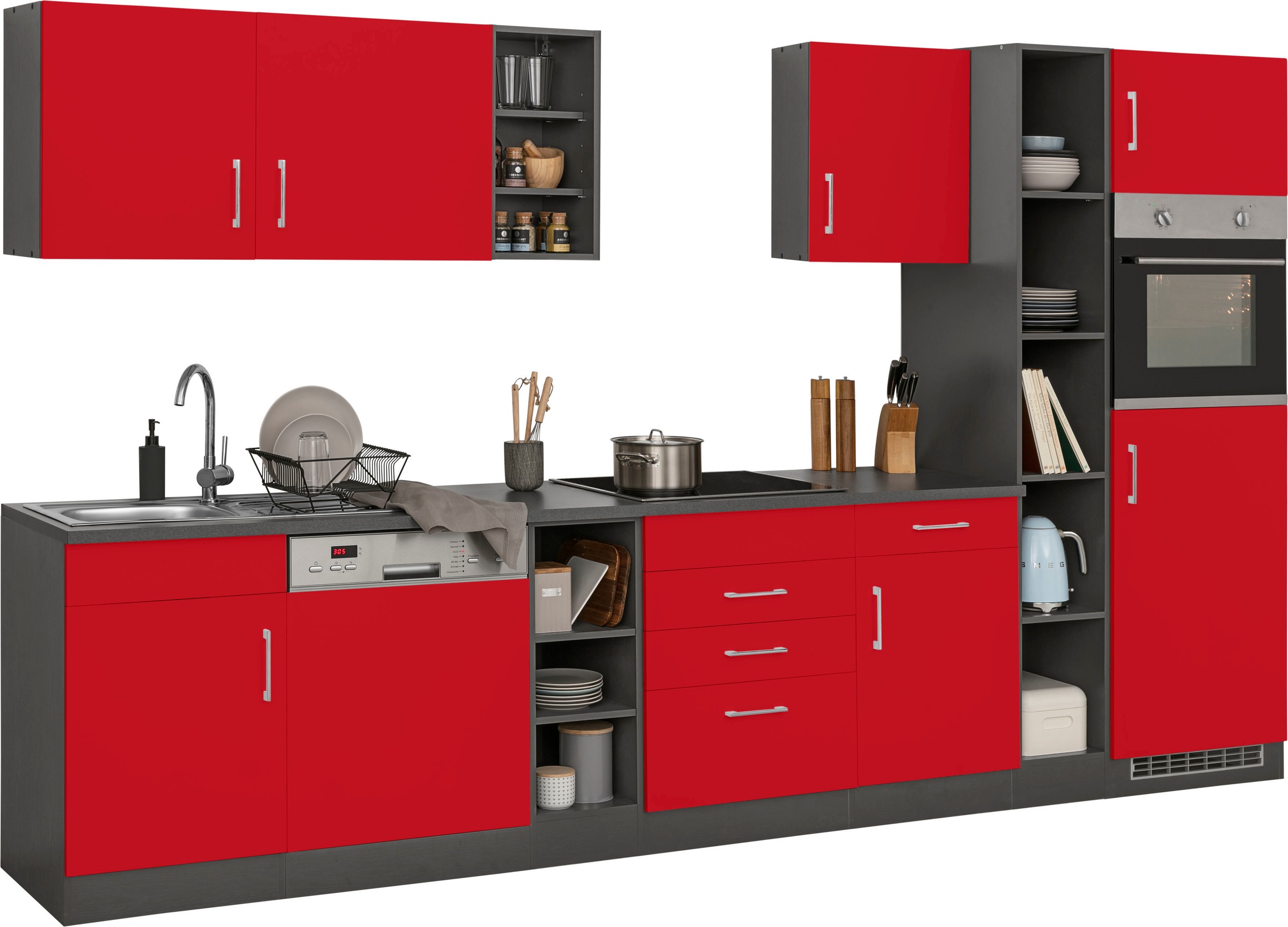 KOCHSTATION Küchenzeile »KS-Paris«, ohne E-Geräte, Breite 340 cm günstig online kaufen