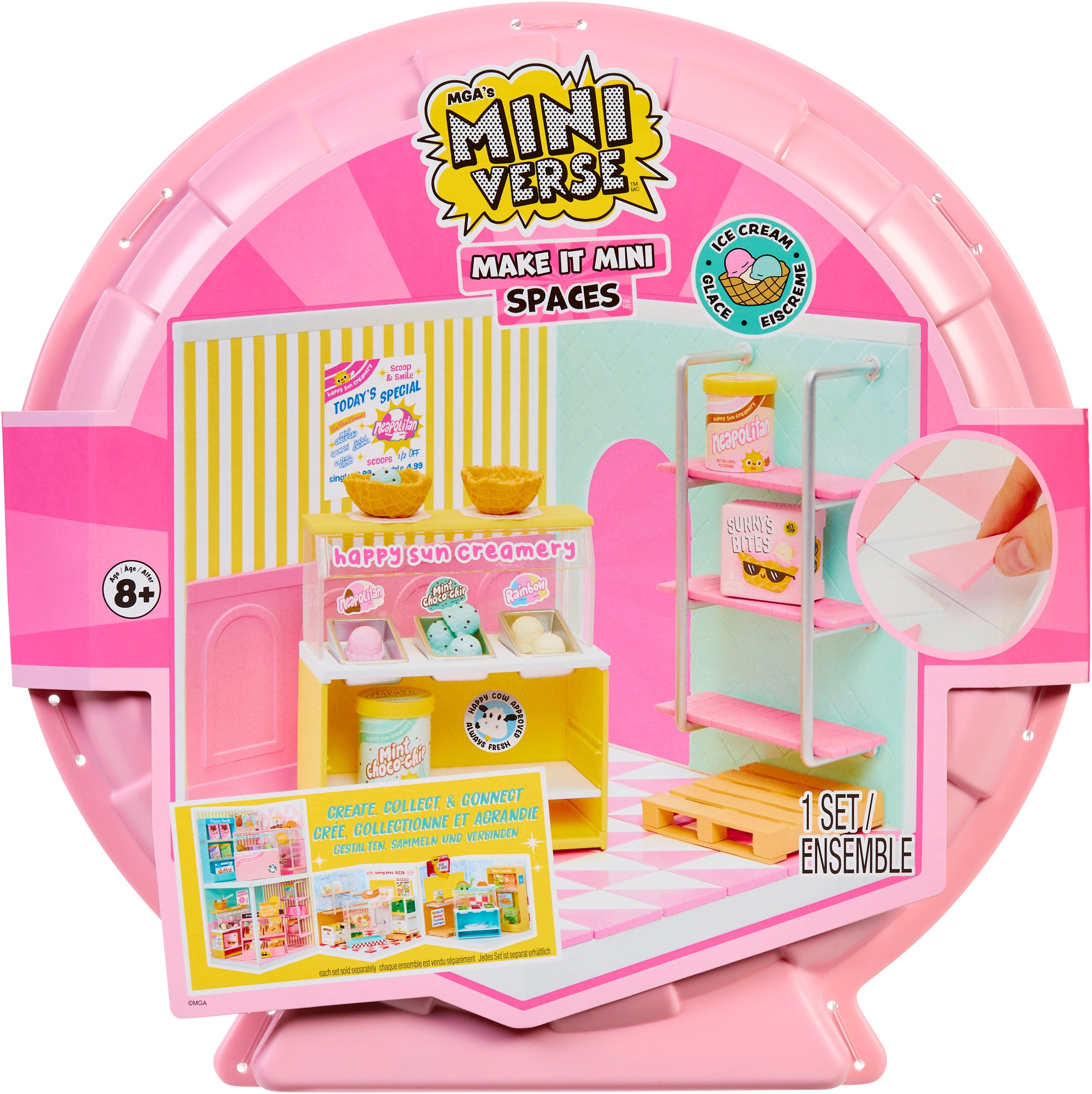 MGA ENTERTAINMENT Kreativset »MGA's Miniverse - Spaces Starter Pack- Ice Cream«