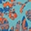 türkis-orange-royalblau-braun