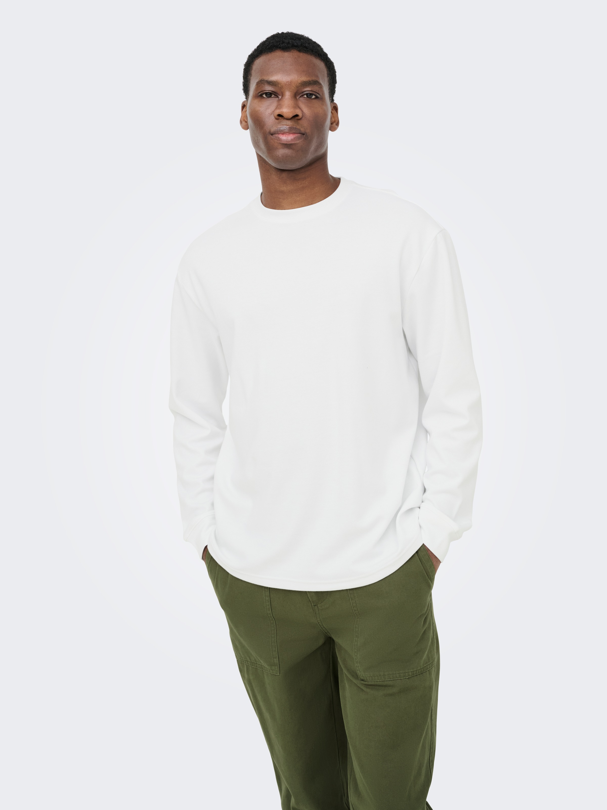 ONLY & SONS T-Shirt »ONSCASPIAN AIRLFEX RLX LS TEE NOOS« Baumwollmischung, relaxed fit