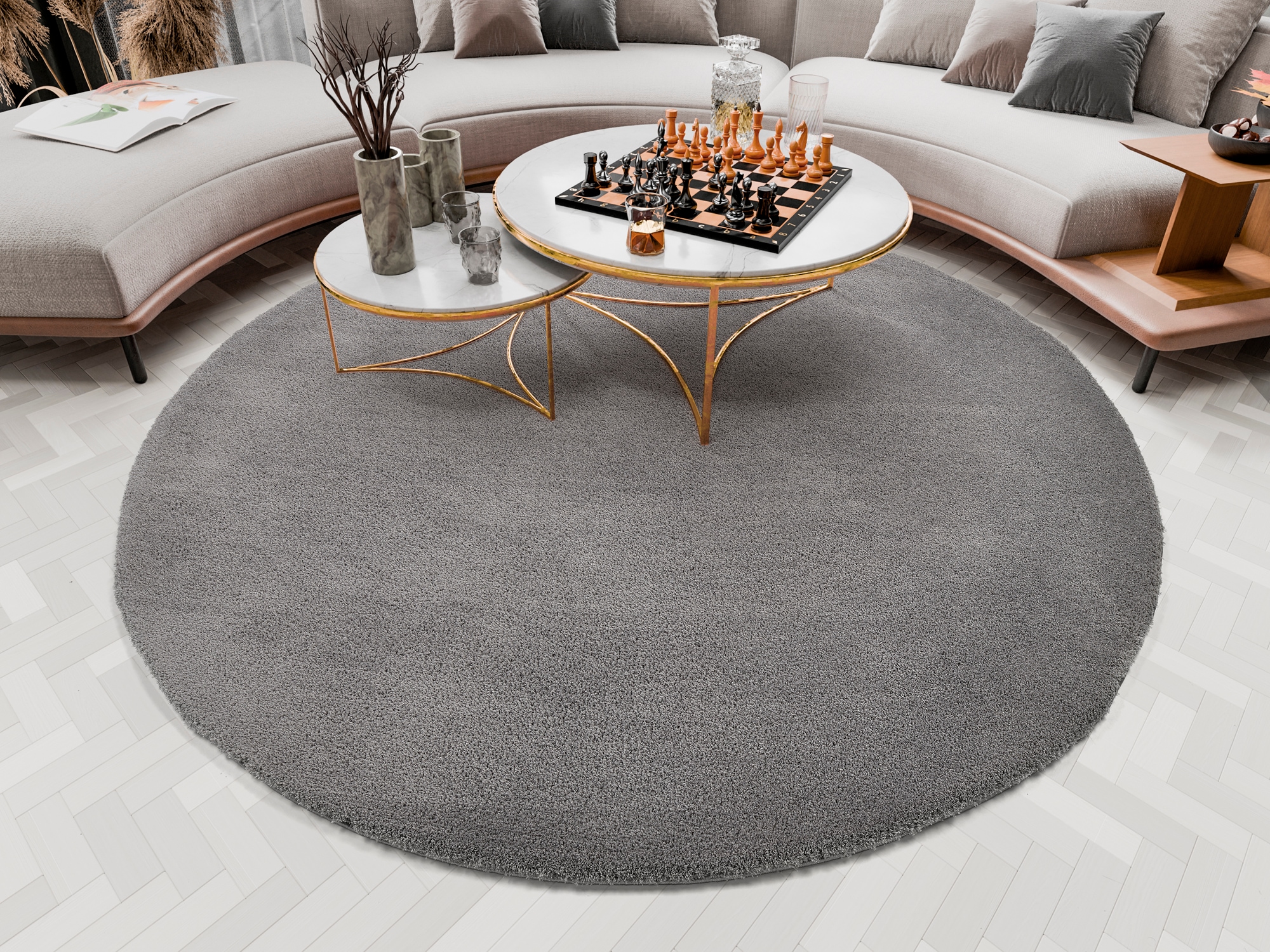 OCI DIE TEPPICHMARKE Hochflor-Teppich »Soft Dream«, rund, 30 mm Höhe, beson günstig online kaufen