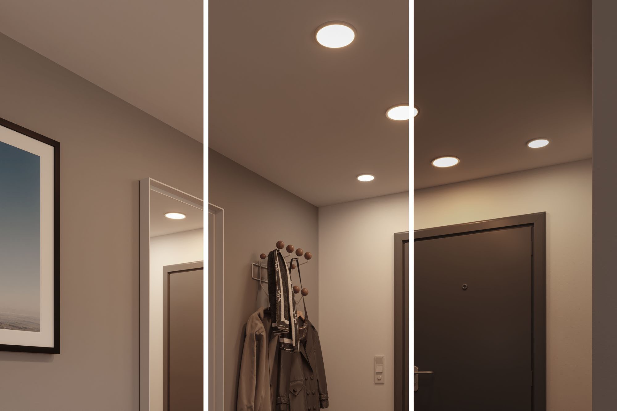 Paulmann LED Bad-Einbauleuchte »Areo«, Schutzart IP44, 3-Stufen-dimmbar, Ø 17,5 cm, inkl. LED Leuchtmittel