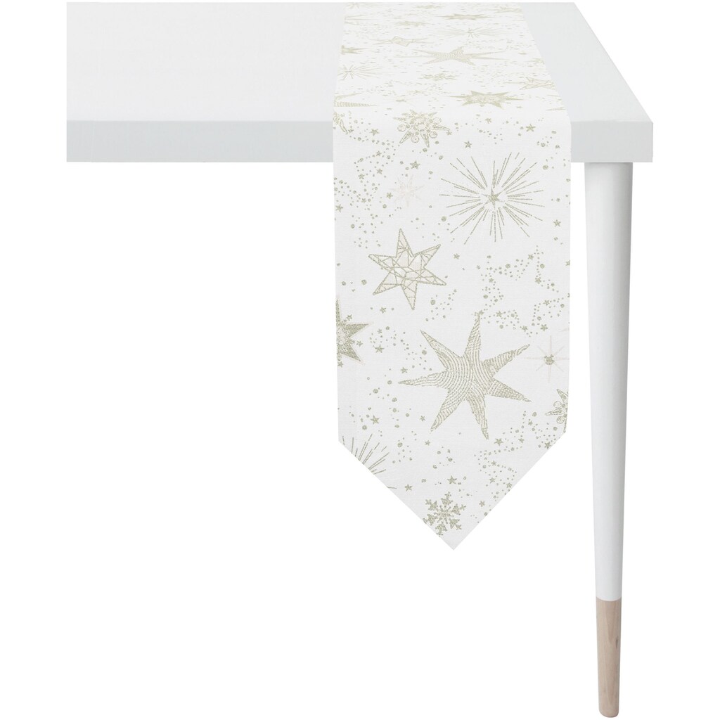 APELT Tischband »3624 Christmas Elegance, Jacquardgewebe«, (1 St.), mit glänzenden Fäden