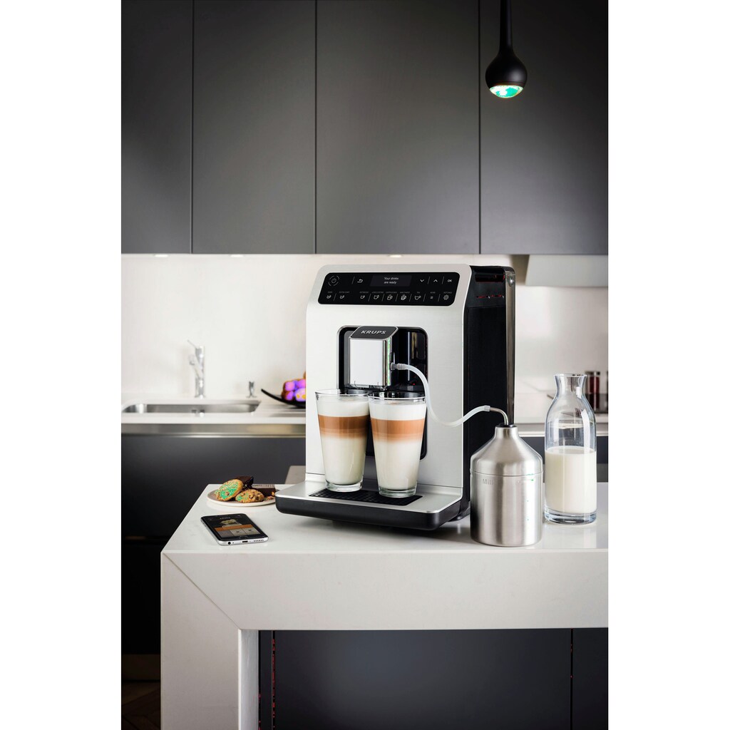 Krups Kaffeevollautomat »EA891D Evidence«, 12 Kaffee- und 3 Tee-Variationen, OLED-Display und Touchscreen