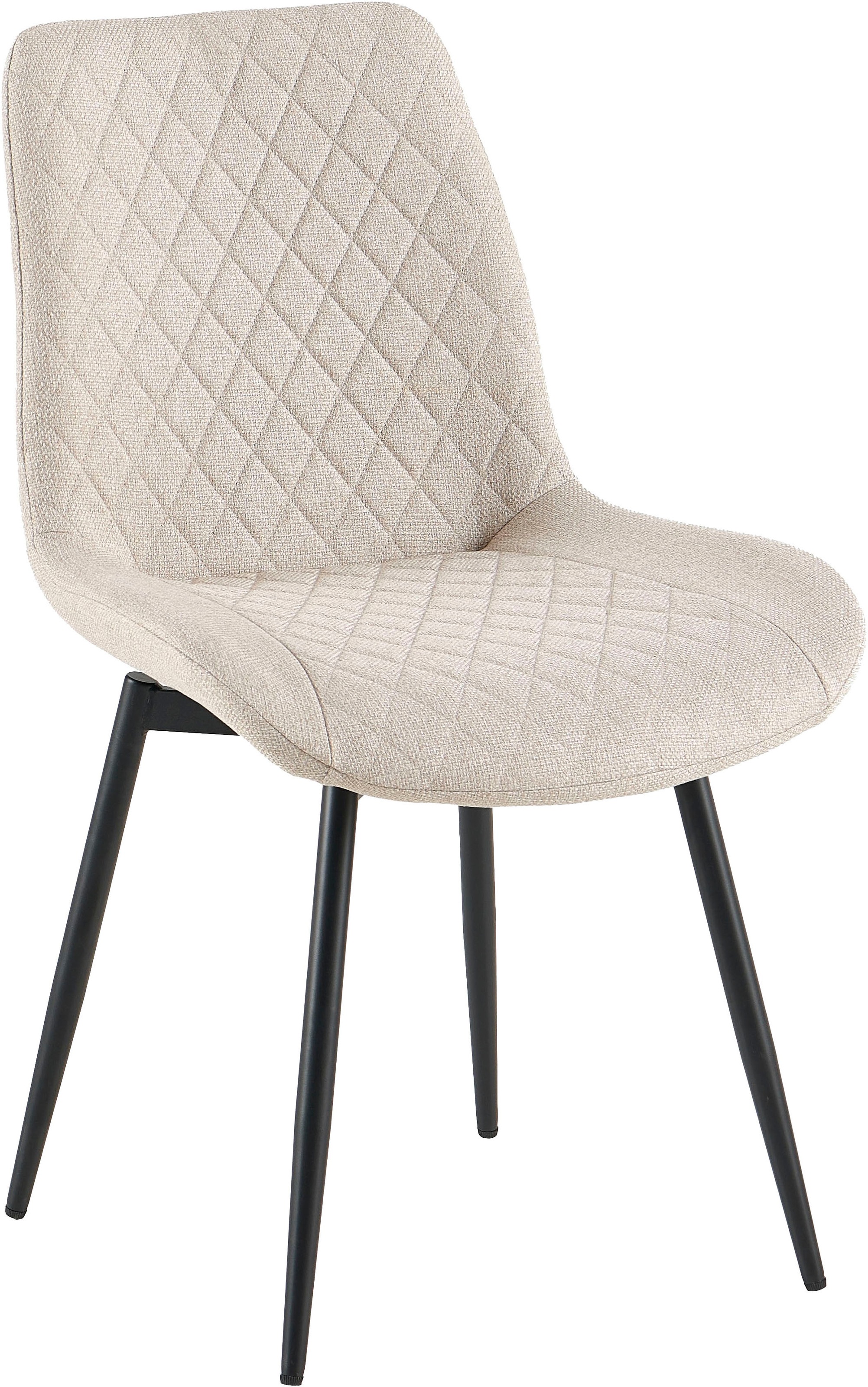 OTTO home Esszimmerstuhl »Juniper« () 2 Stk.Stuhl aus Webstoff mit moderner Rautensteppung und 360° Drehfunktion