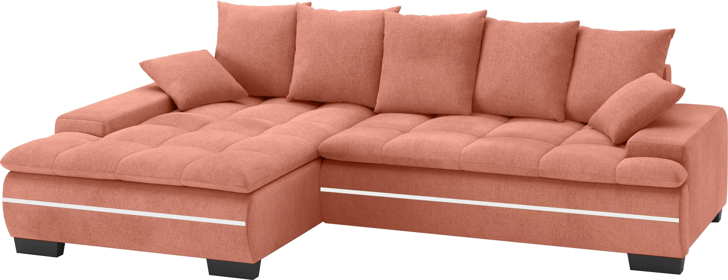 Mr. Couch Ecksofa »Haiti II, L-Form«, RGB-LED Beleuchtung, wahlweise mit Ka günstig online kaufen