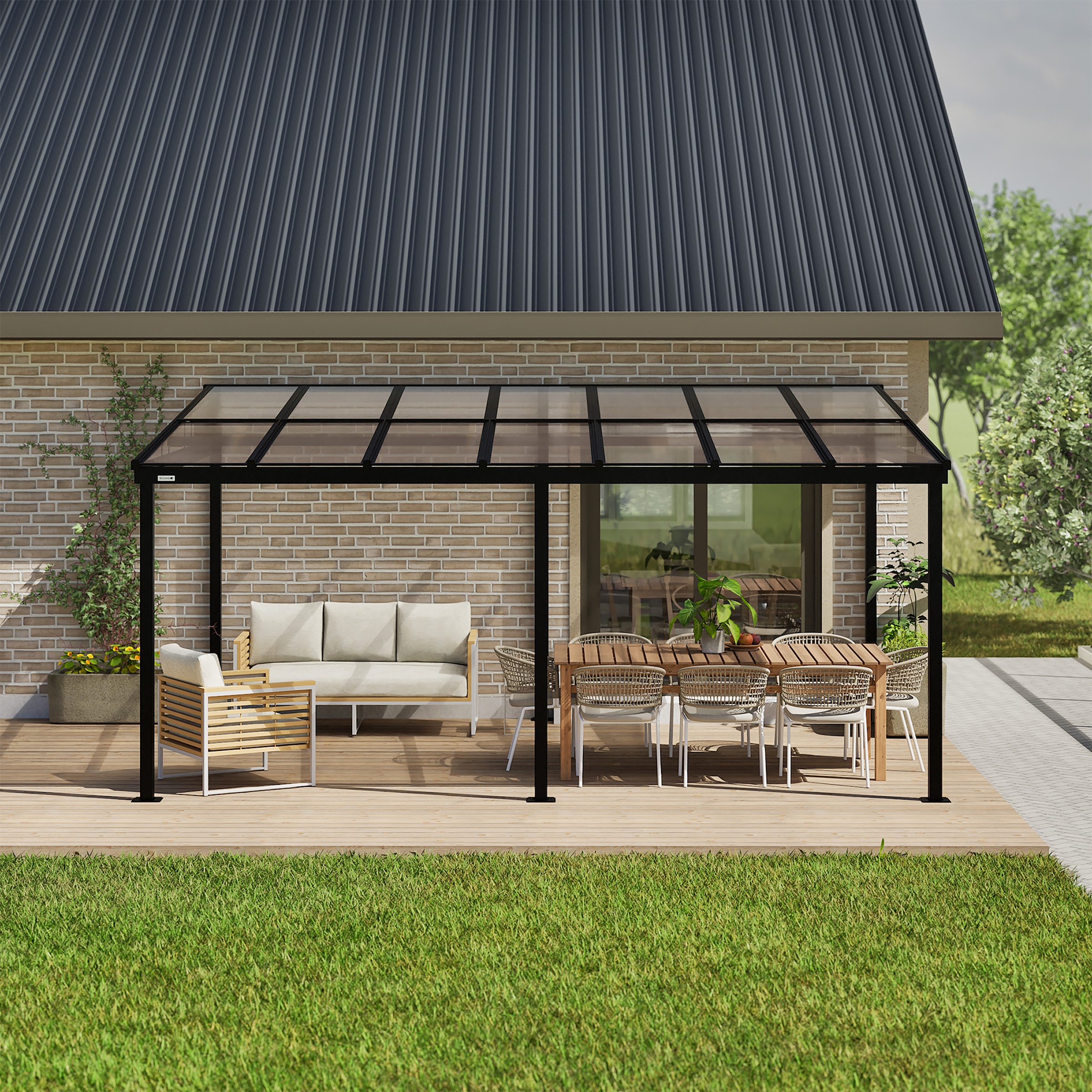 Sojag Anbaupavillon »St. Barthelemy 12x16« BxTxH: 483x363x240 cm
