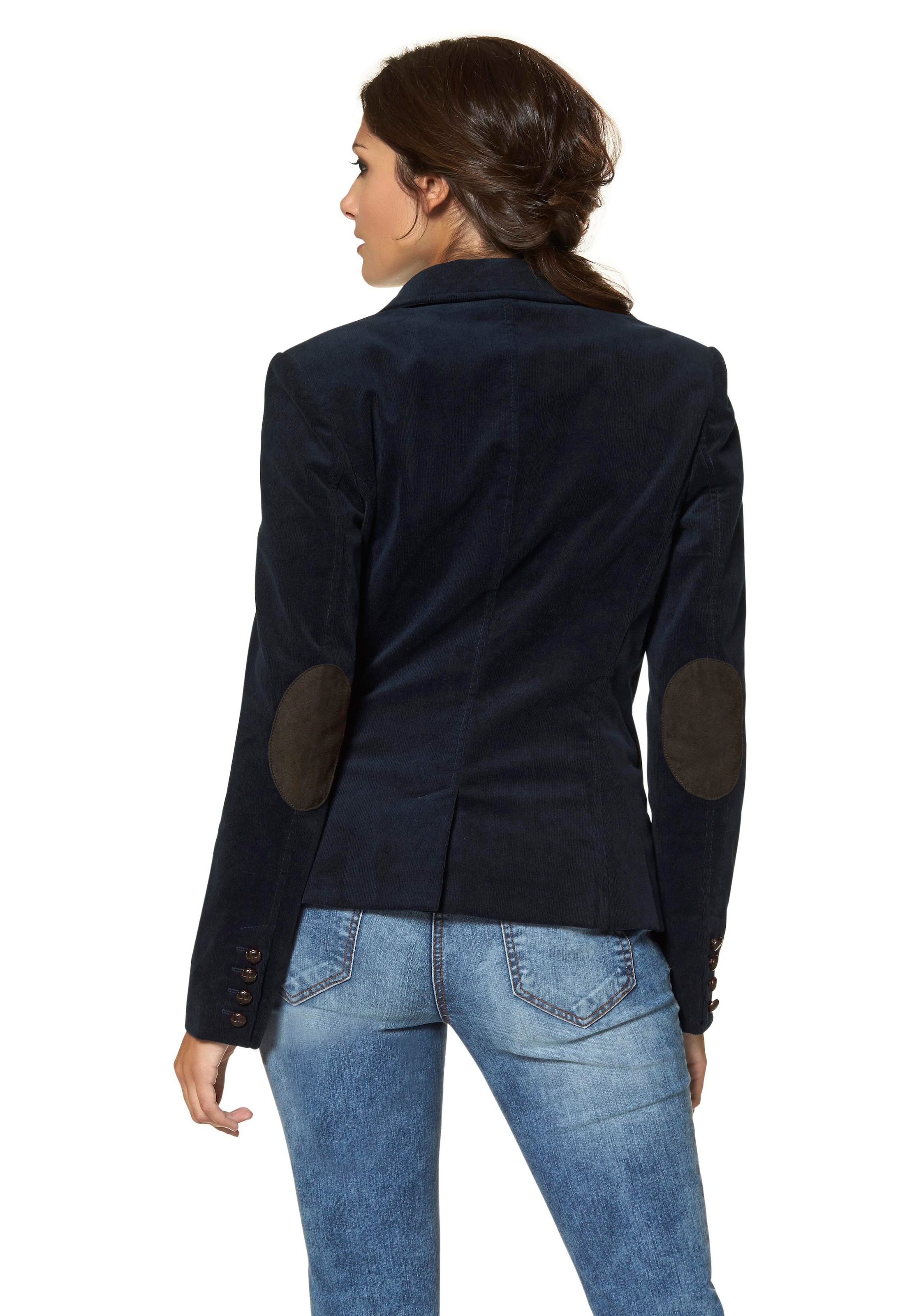 Aniston CASUAL Jackenblazer, mit Stoff-Einfassungen und Ärmelpatches