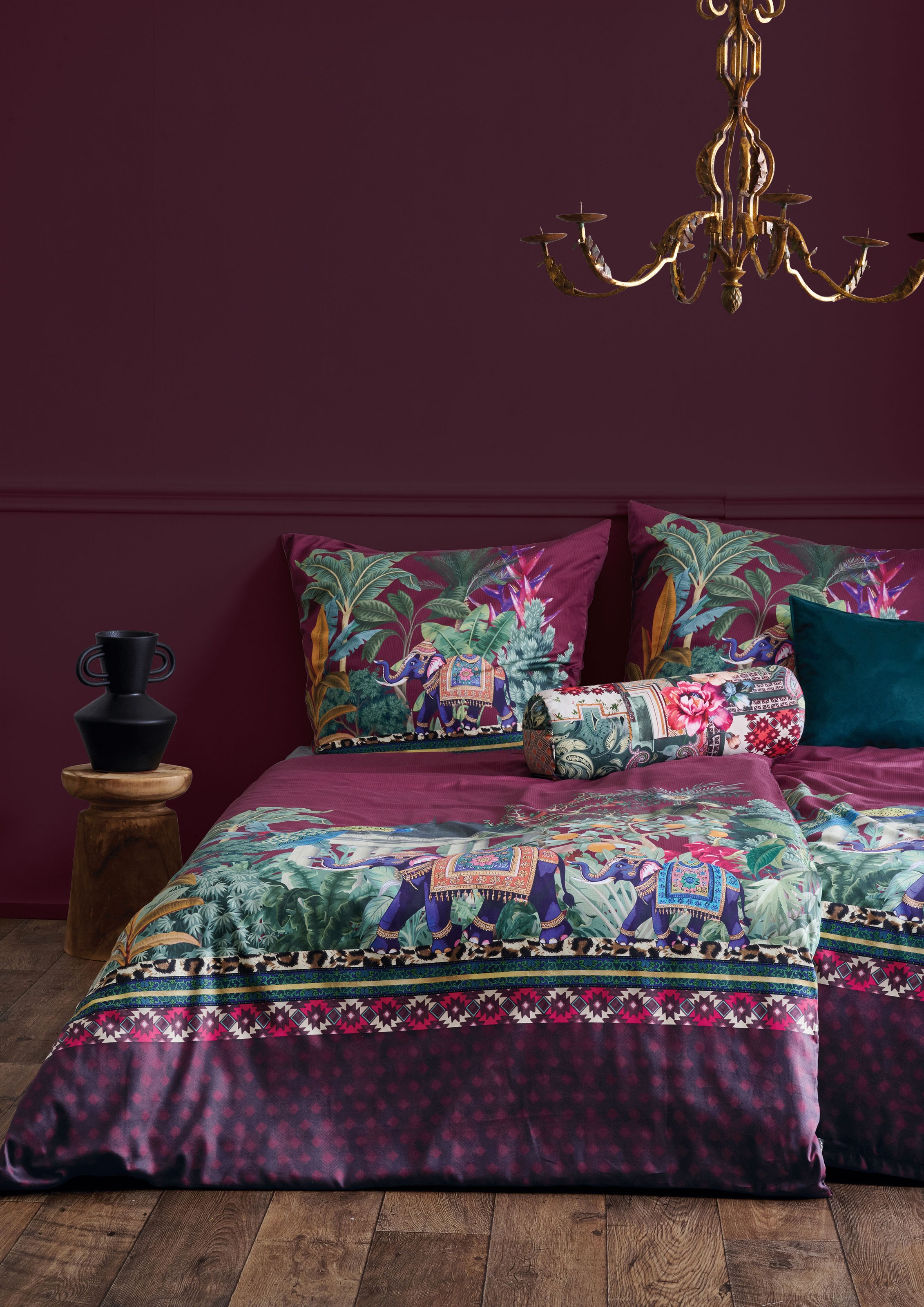 APELT Bettwäsche »Karma Gots« 2 Stk. tlg. Elefantenfamilie günstig online kaufen