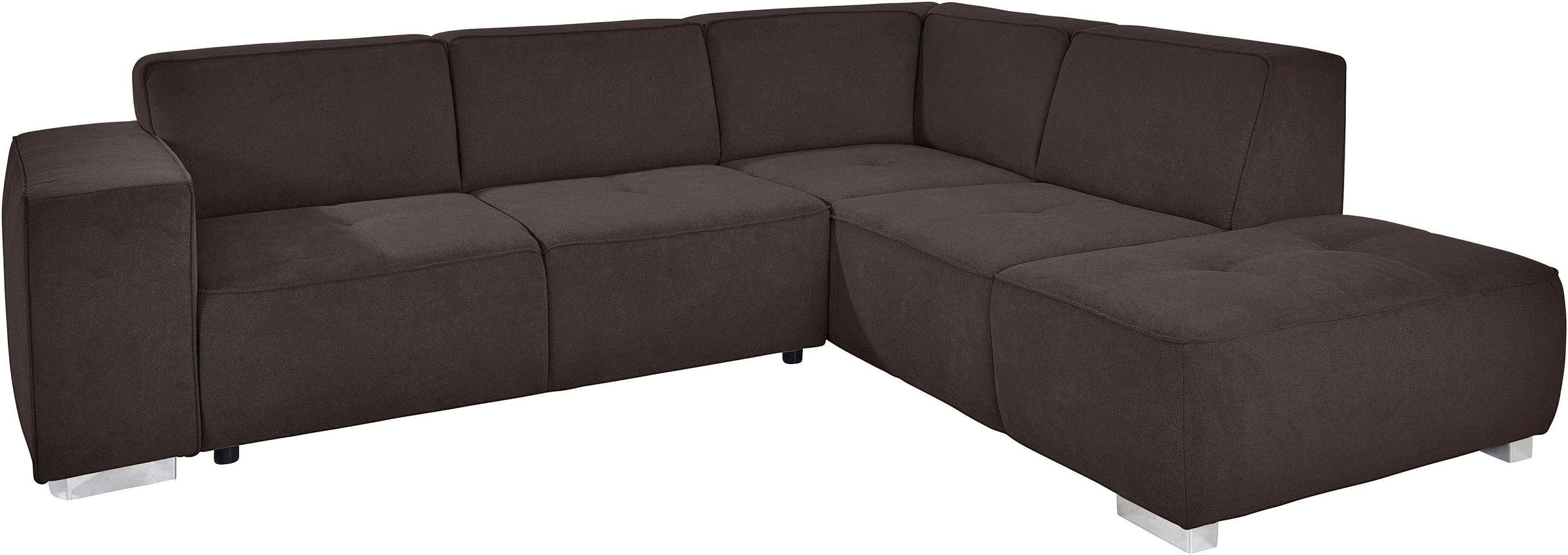 INOSIGN Ecksofa »Sapporo L-Form« wahlweise Bettfunktion oder Sitztiefenvers günstig online kaufen