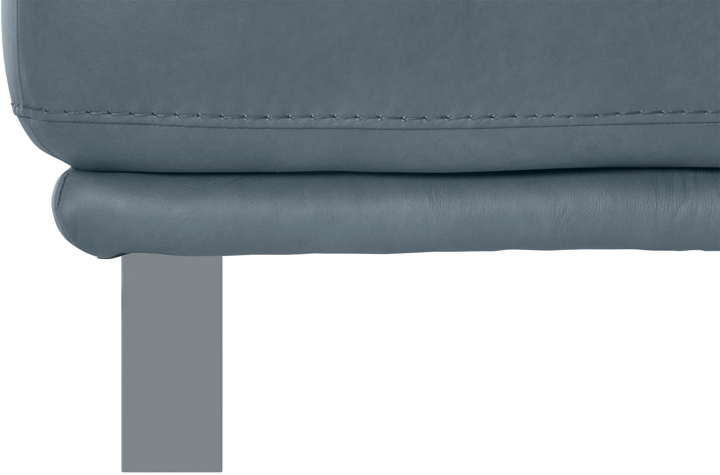 W.SCHILLIG Hocker »montanaa«, mit Metallkufen in Silber matt, Breite 71 cm