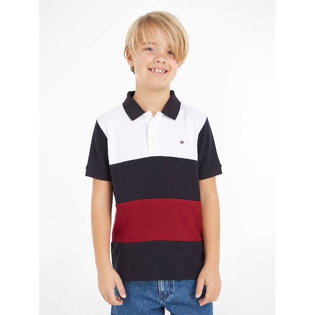 Tommy Hilfiger Poloshirt »CLRBLOCK GLOBAL STRIPE POLO S/S«, mit Streifen in  den typischen Hilfiger Farben online bestellen