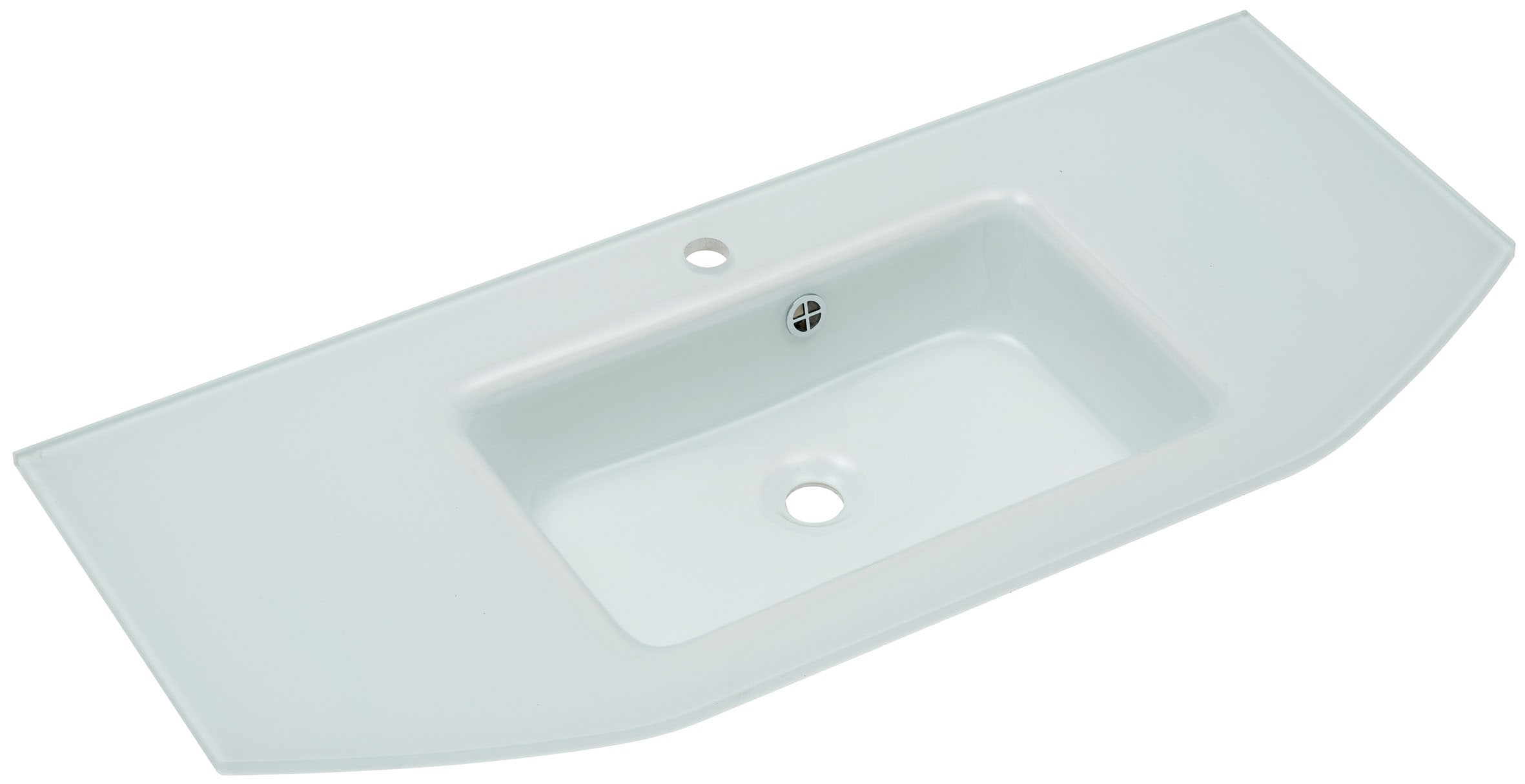 Saphir Waschtisch »Quicket 318, mit Glasbecken, 112cm breit« 2 Stk. tlg.