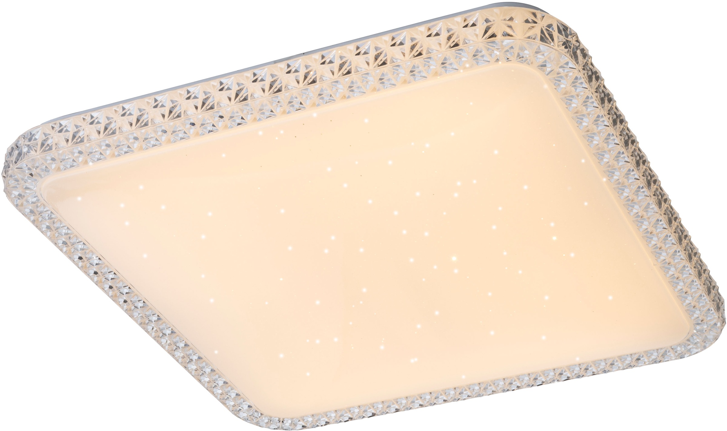 GLOBO LIGHTING LED Deckenleuchte »GROMO« LED-Modul 1 Stk. Warmweiß Deckenlampe/quadratisch/Wohnzimmer/Schlafzimmer/elegant