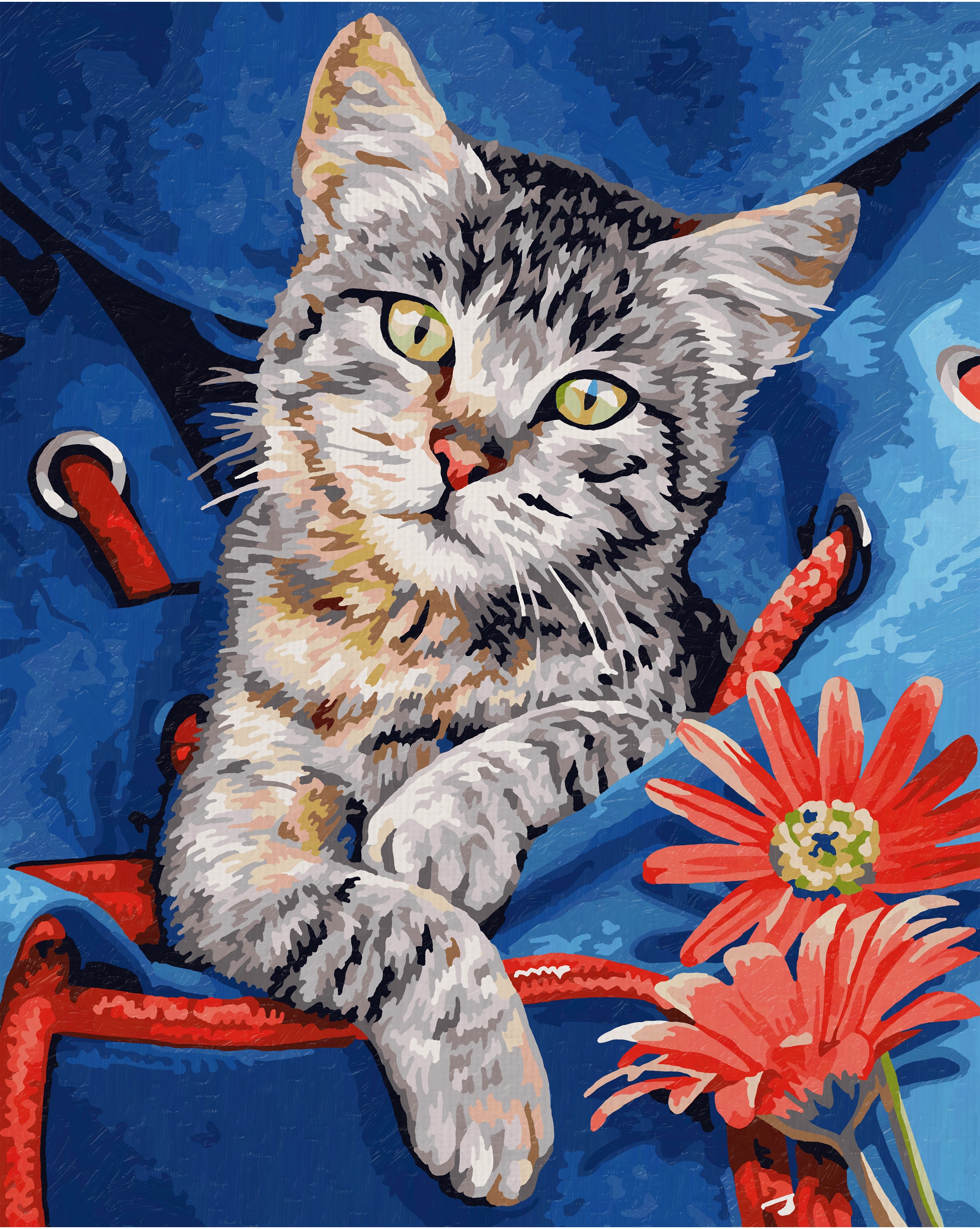 Schipper Malen nach Zahlen »Meisterklasse Klassiker - Katze im Rucksack« Made in Germany
