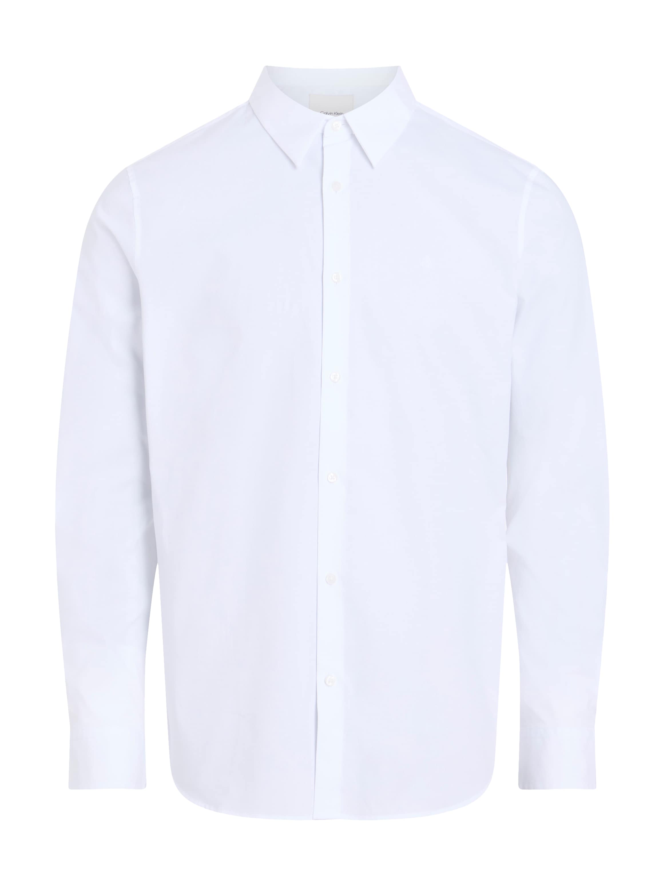 Calvin Klein Langarmhemd »LONG SLEEVE SOLID STRETCH SLIM SHIRT«, in Unifarbe
