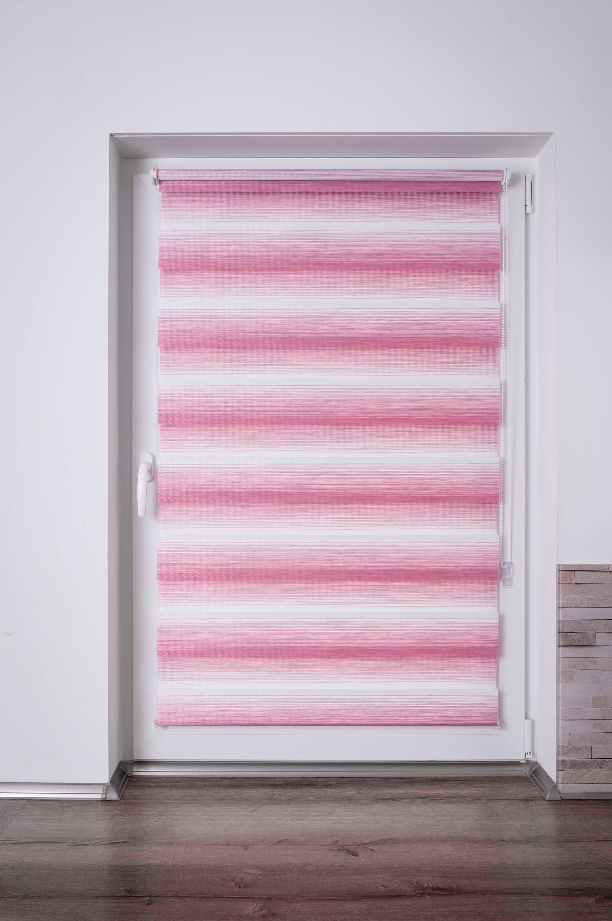 K-HOME Doppelrollo »mit schönen Farbverlauf« Lichtschutz ohne Bohren freihängend