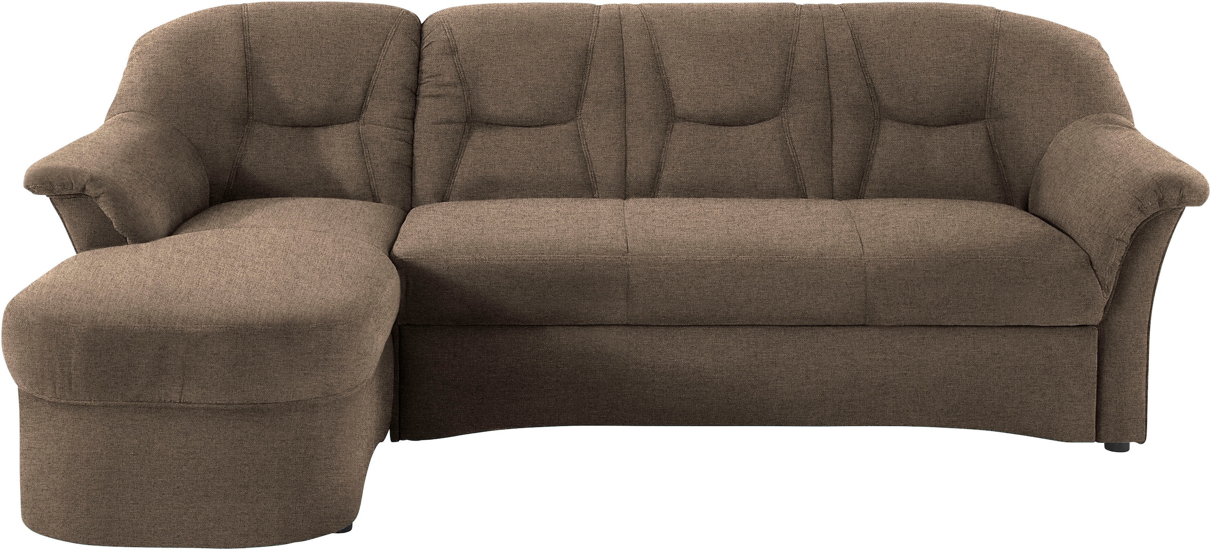 DOMO collection Ecksofa »Sarafina zeitlos und komfortabel, optional mit Federkern, L-Form«, wahlweise mit Bettfunktion