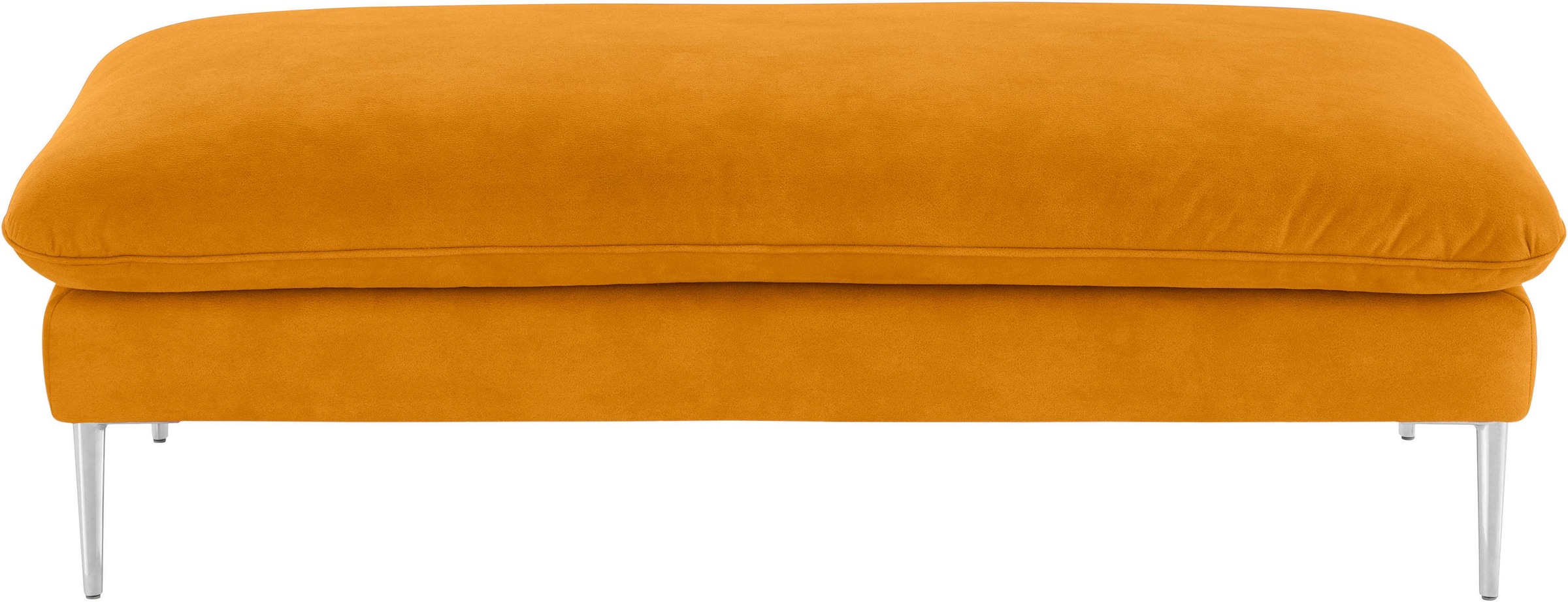 W.SCHILLIG Hocker »enjoy&MORE«, Füße Chrom glänzend, Breite 151 cm
