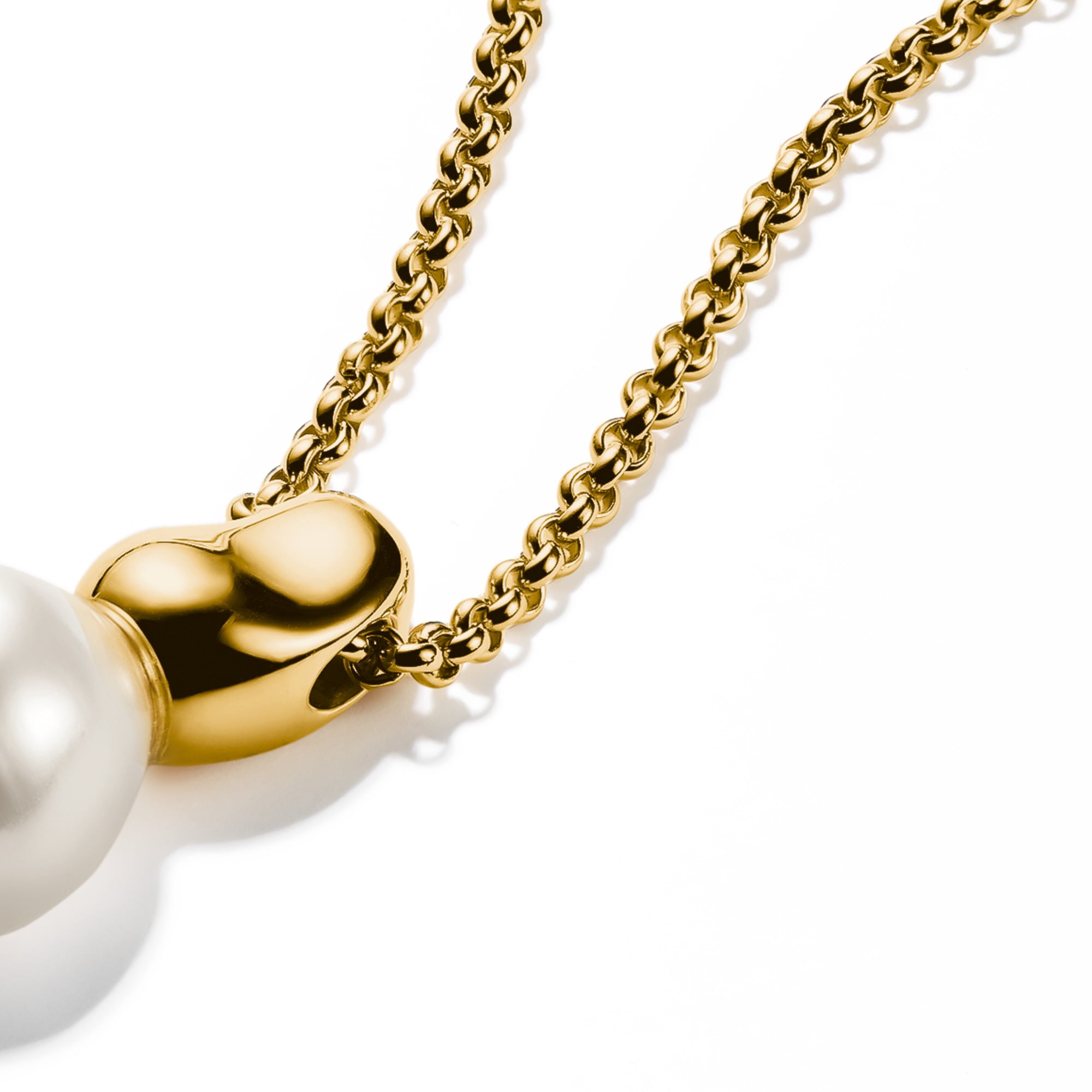 THOMAS SABO Kette mit Anhänger »Natural Beauty Perlenkette fein, Bold Elegance, KE2318-430-14-L45v«, mit Süßwasserzuchtperle