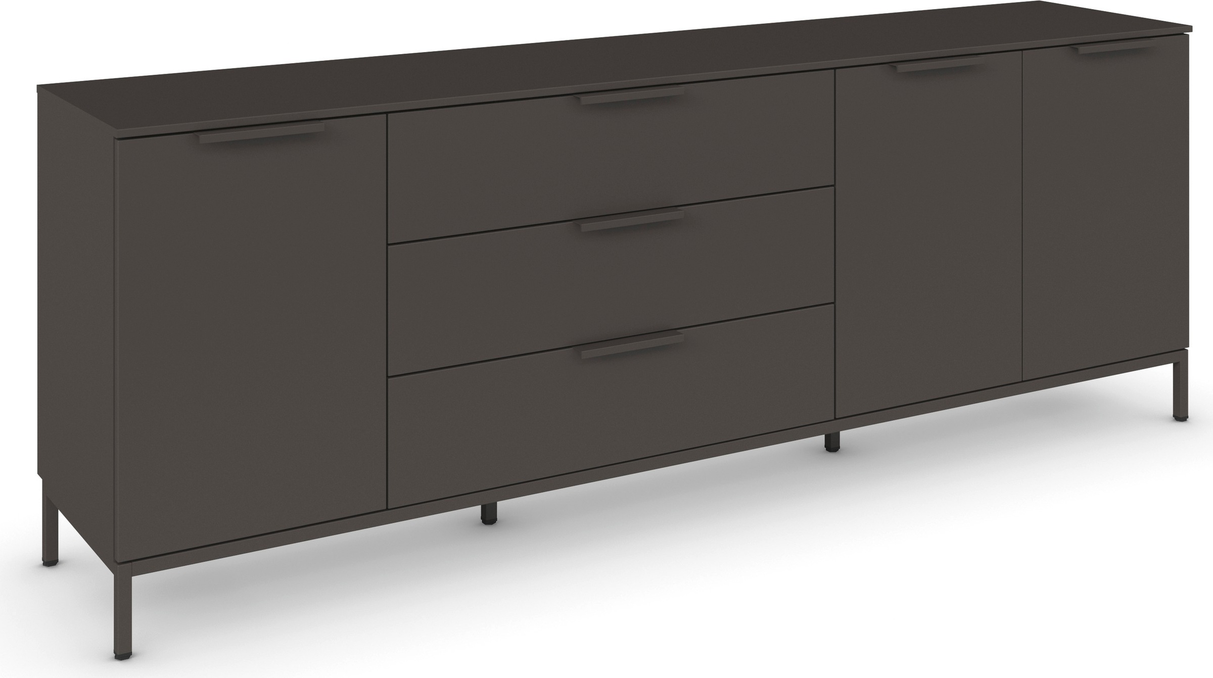 rauch Kombikommode »Kommode Türkommode Sideboard Kombikommode FLIPP«, (Breite 200 cm mit 2 Einlegeböden), 3-türig mit 3 Schubladen und Soft-Close-Funktion