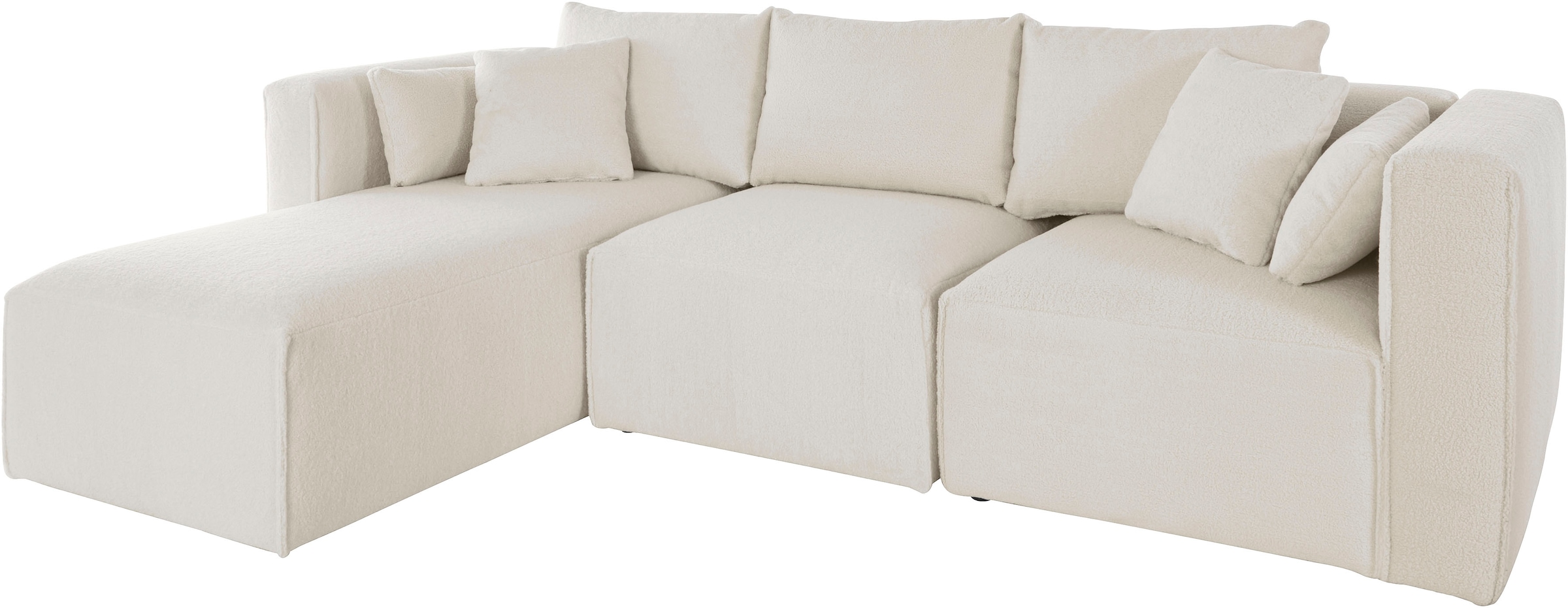 Guido Maria Kretschmer Home&Living Ecksofa »Comfine L-Form«, zusammengesetzt aus Modulen, 3 Bezugsqualitäten und viele Farben