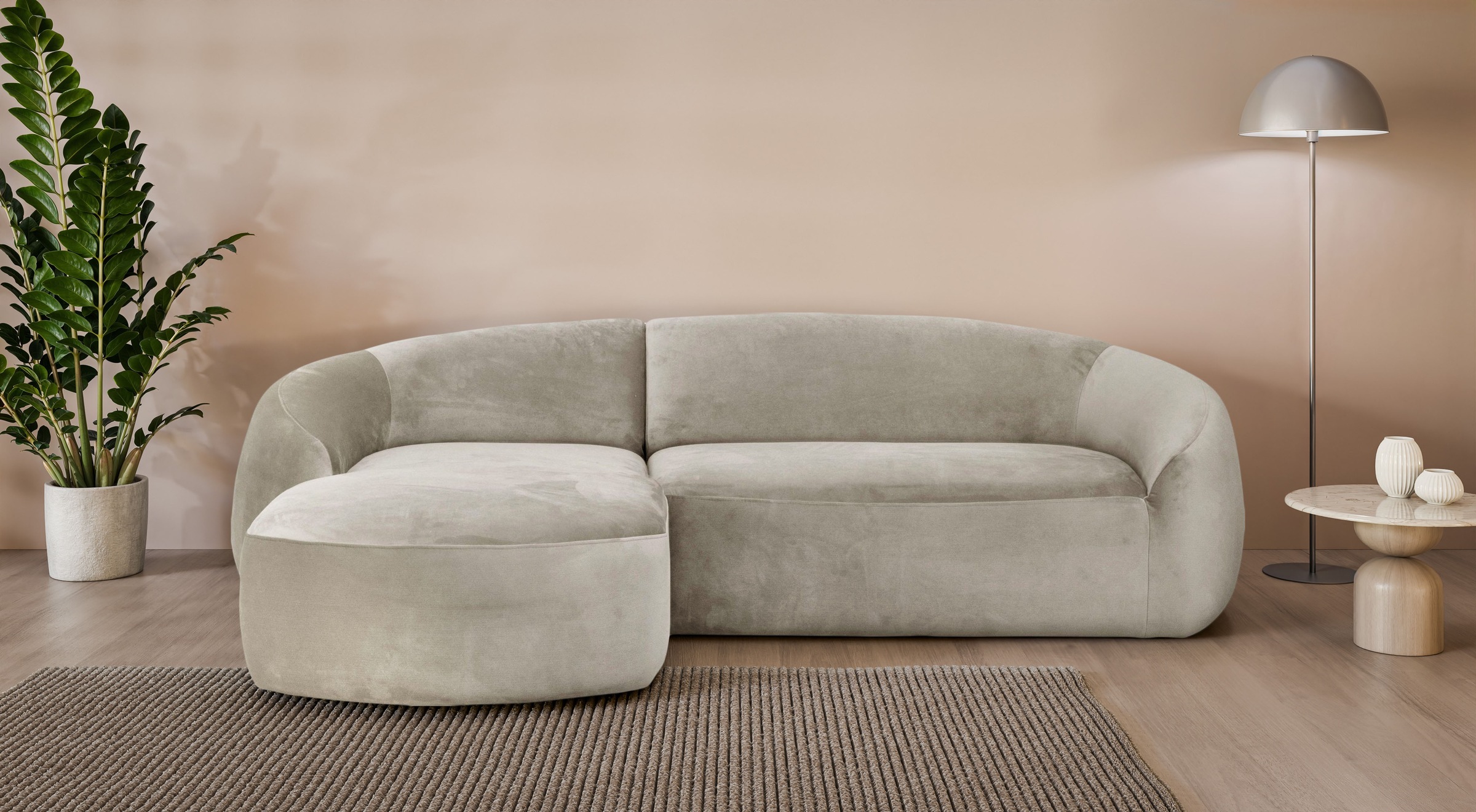 LeGer Home by Lena Gercke Ecksofa »YANI, L-Form, Designersofa, organische F günstig online kaufen