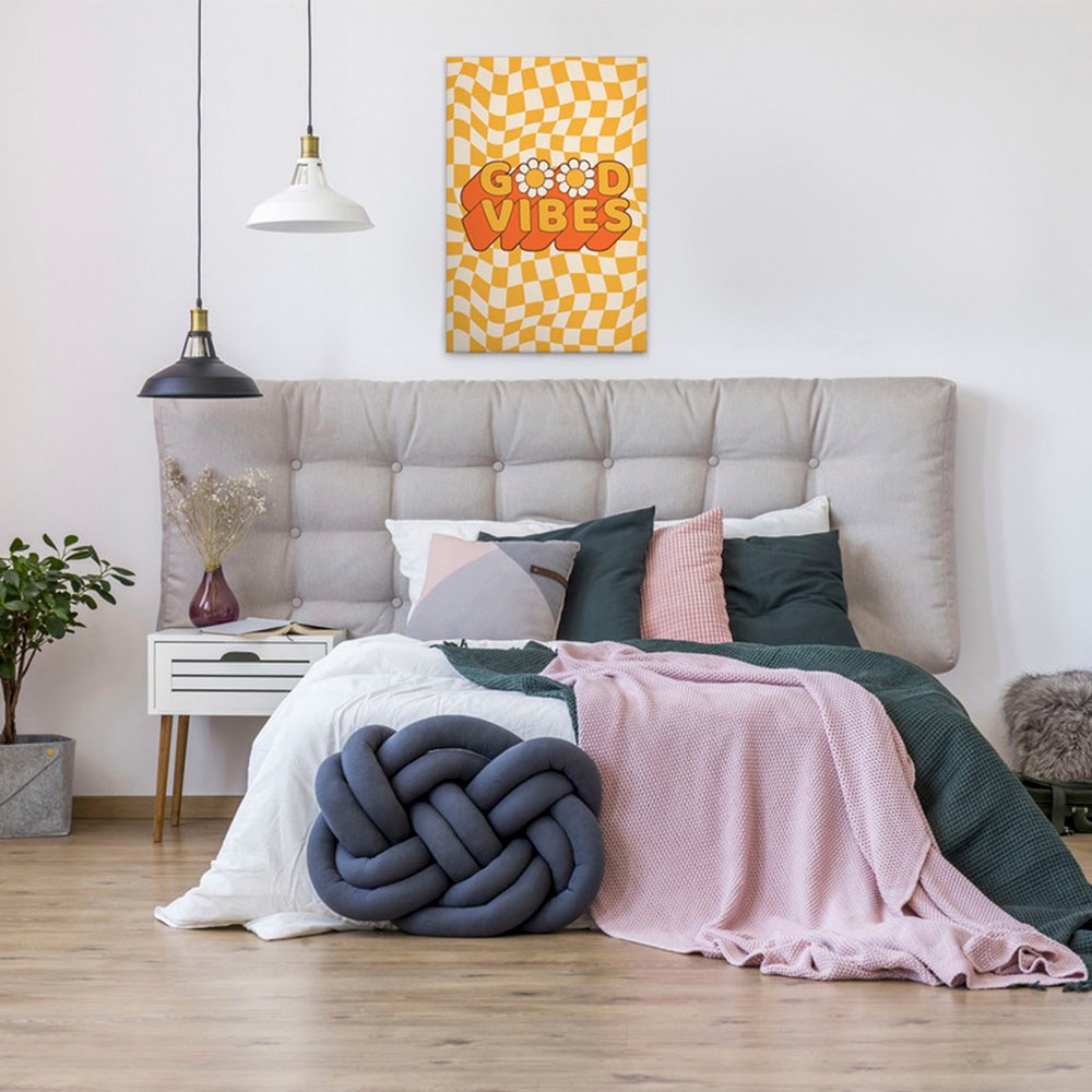 A.S. Création Leinwandbild »Flower Power 1 - Wandbild Gelb Orange Keilrahme günstig online kaufen