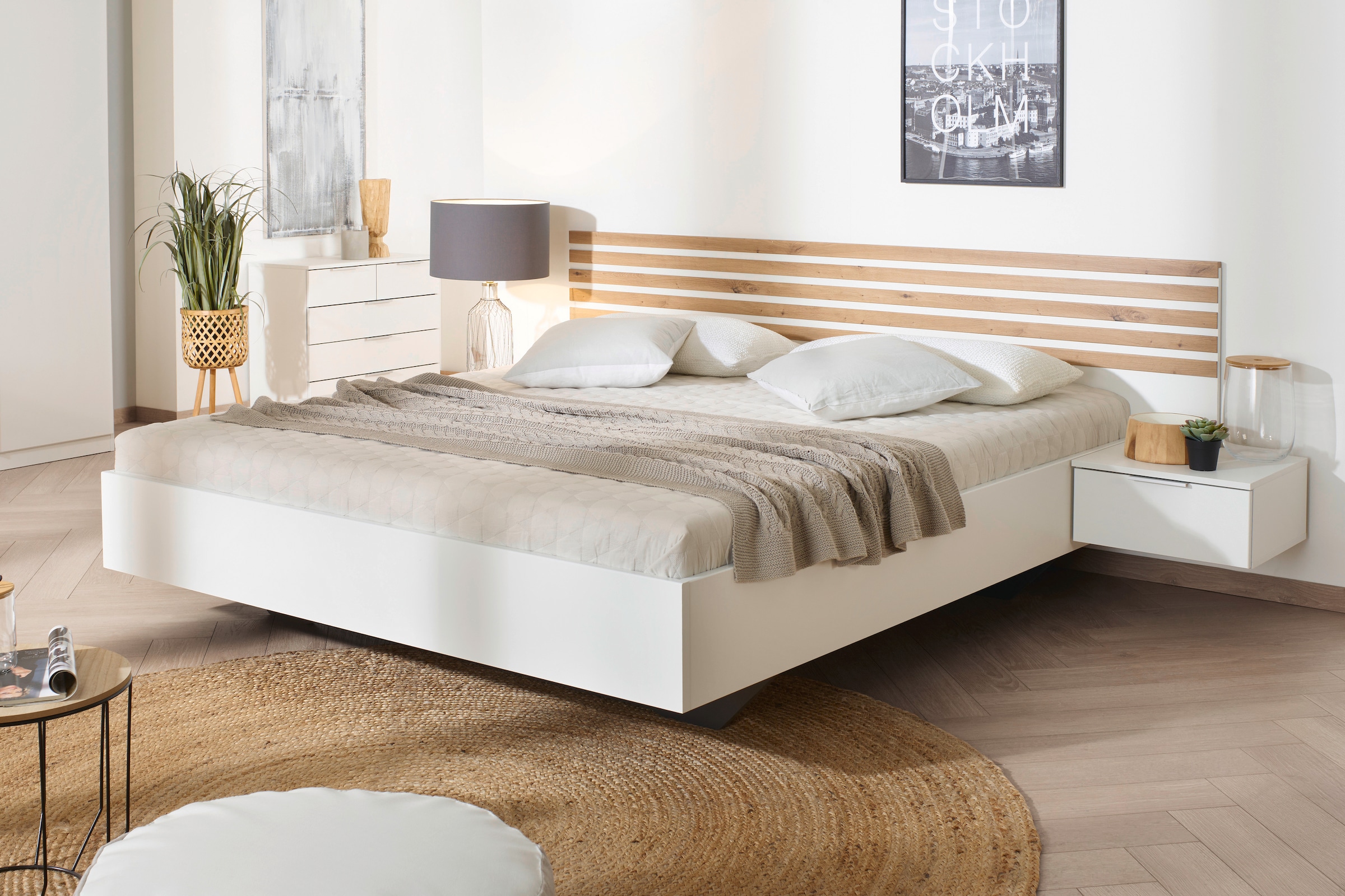 rauch Schlafzimmer-Set »Lamella«, (Set), mit eleganter Lamellenabsetzung