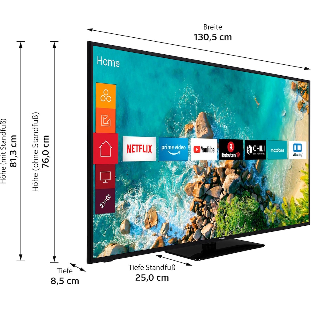 Telefunken LED-Fernseher »D58U553M1CW«, 146 cm/58 Zoll, 4K Ultra HD, Smart-TV