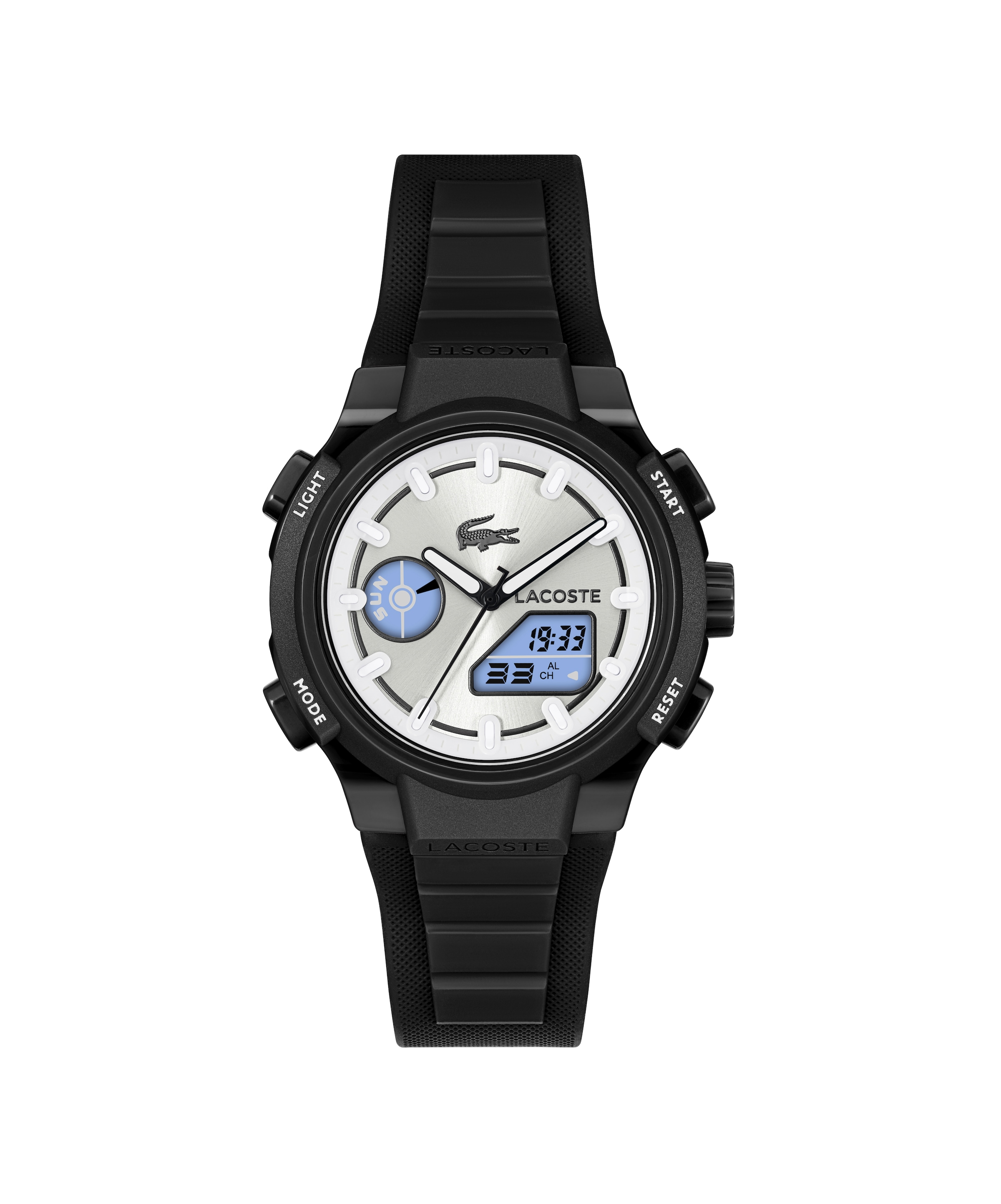 Lacoste Digitaluhr »LC33« Quarzuhr, Armbanduhr, Damenuhr, Herrenuhr, Silikonarmband, digital