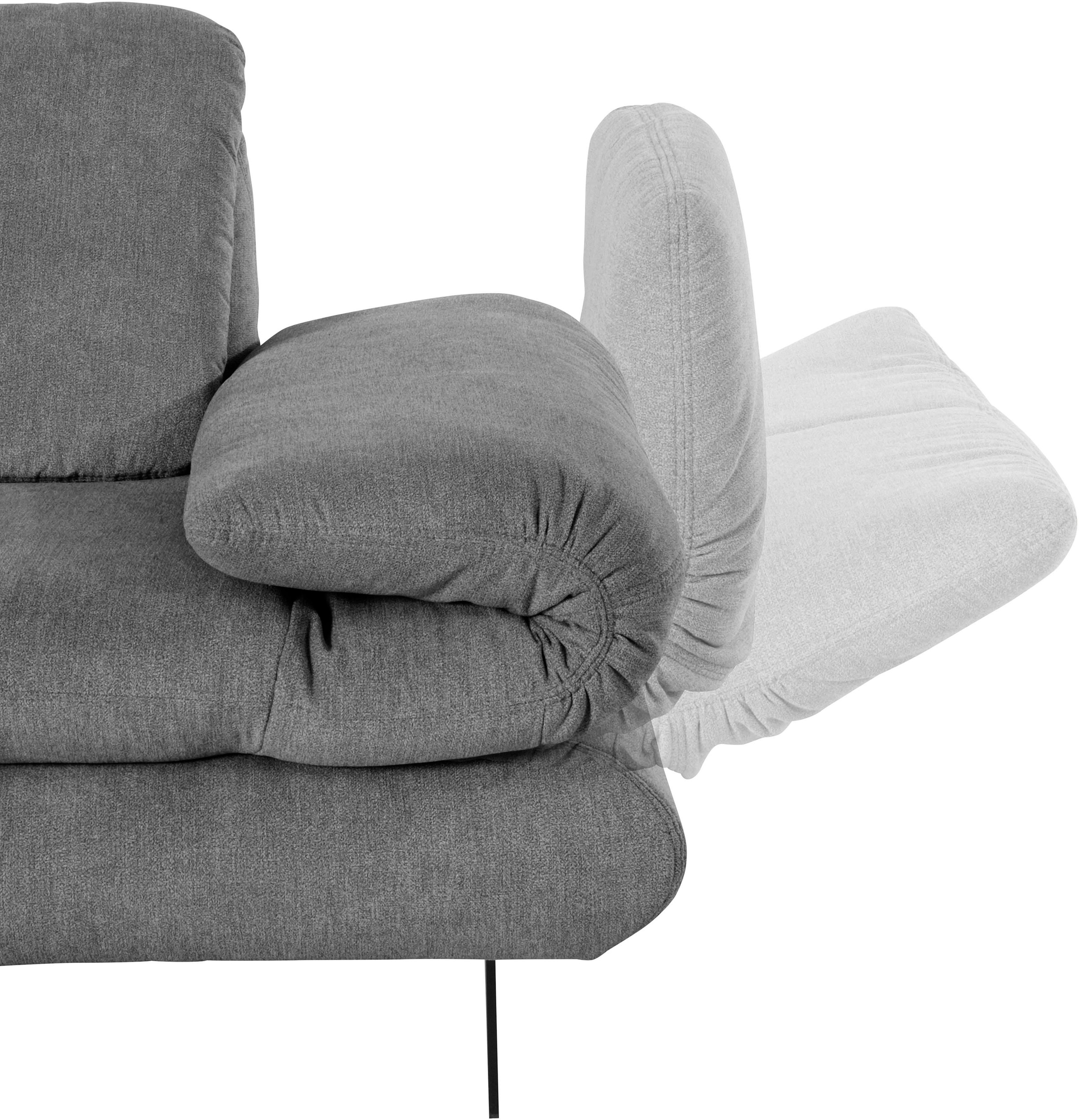 Places of Style 2-Sitzer »Milano«, Sitzbreite je Sitz 75 cm, wahlweise mit  Rücken- & Armfunktion online bestellen