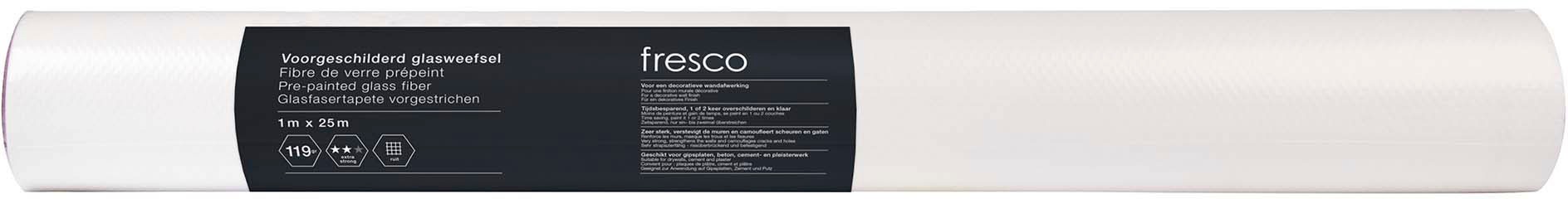   Isoliertapete »Fresco Vorgestrichen Glasfaservliestapete Rauten Weiss 25mx1m« uni Fresco Vorgestrichen Glasfasertapete Rauten Weiss 25mx1m (119g/m2)