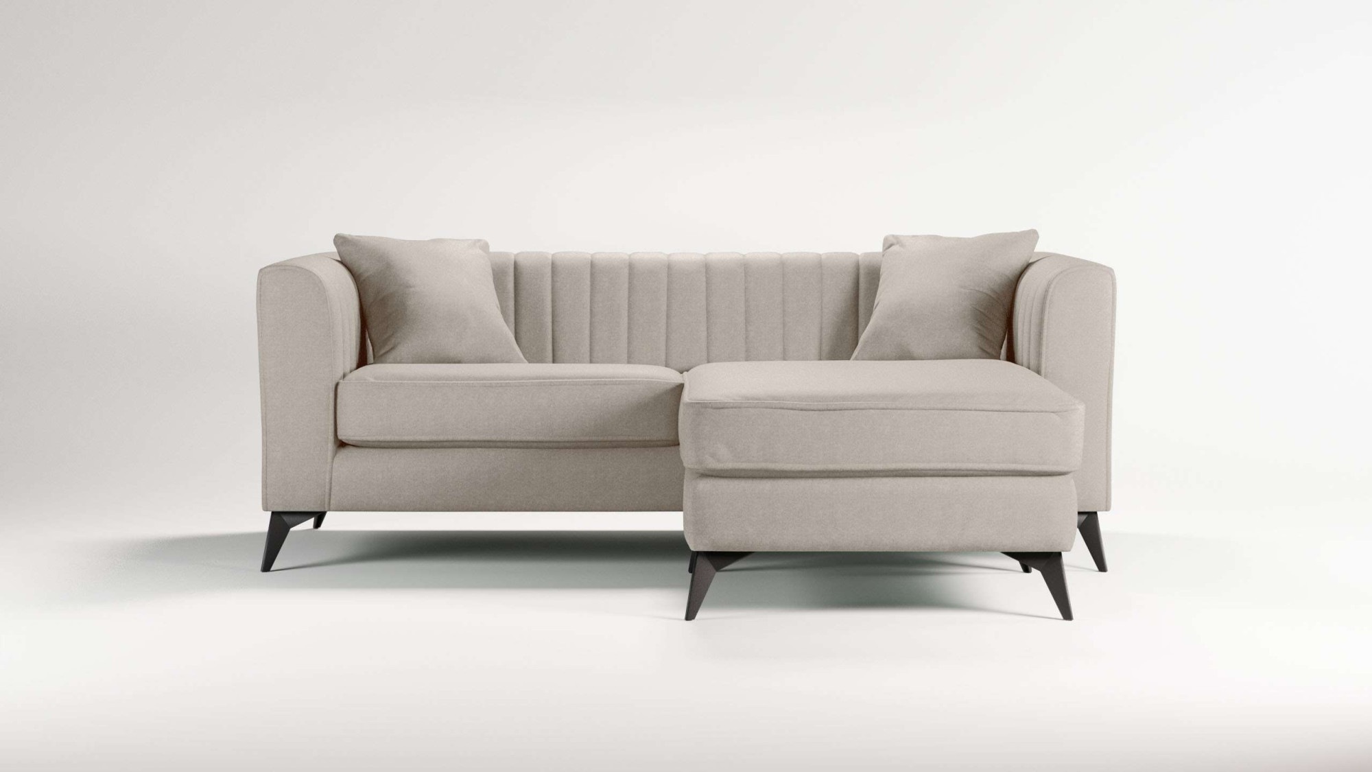 Places of Style Ecksofa »MATTHEW L-Form ideal für kleine Räume, Maße B/T/H: günstig online kaufen